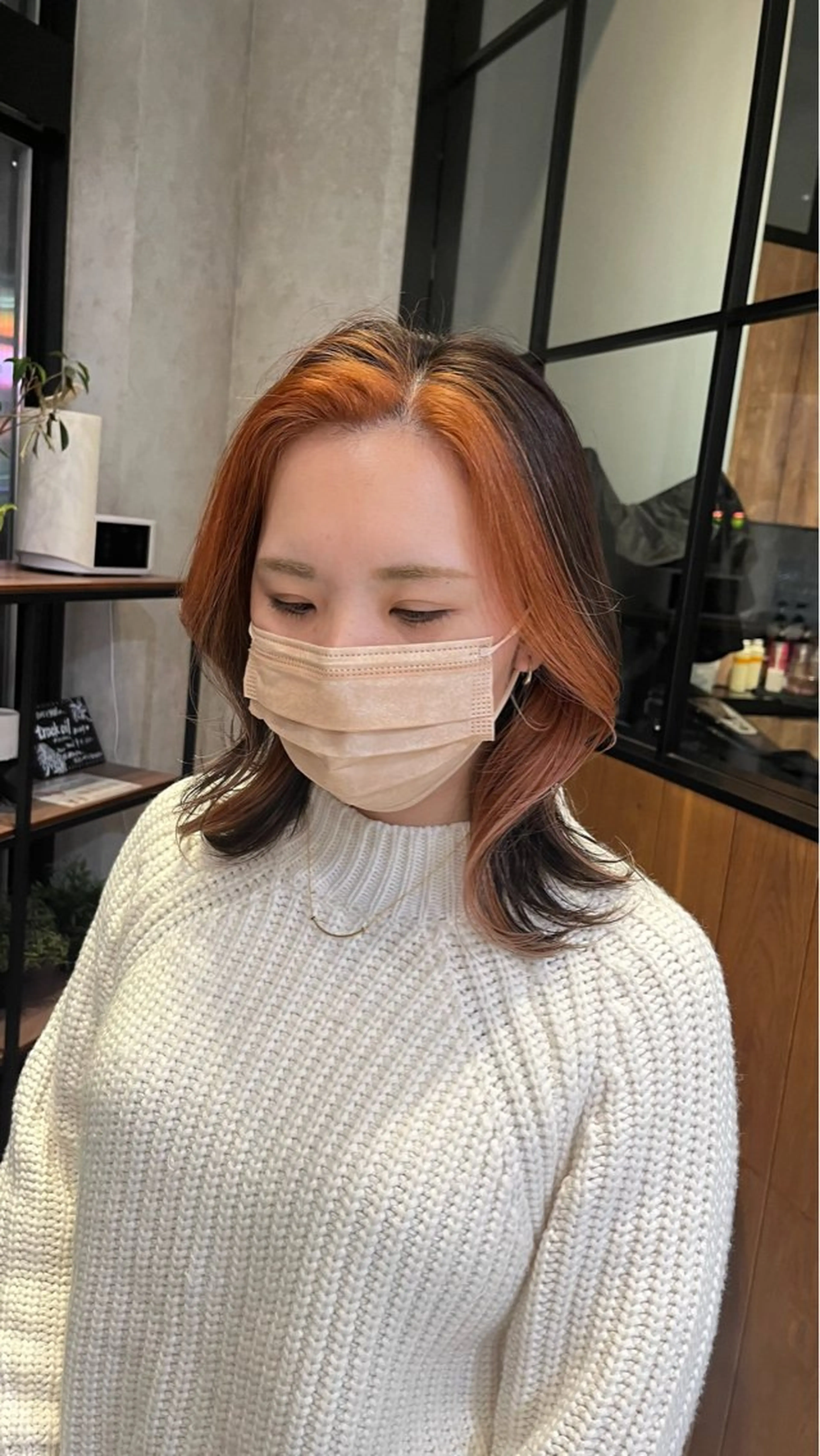 セミロング カラー yuuri🎀/大宮 /韓国ヘア/レイヤーのヘアスタイル