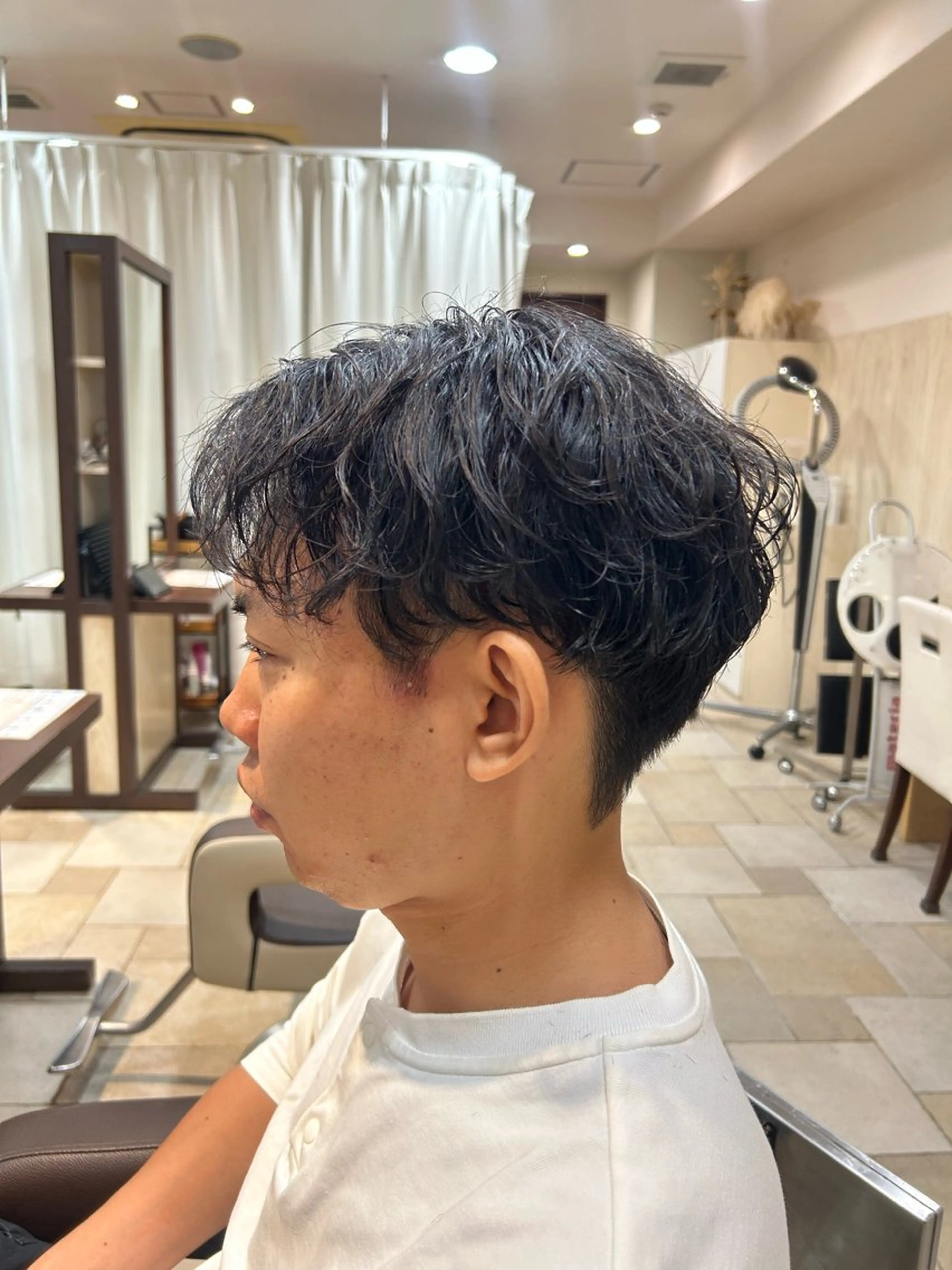 パーマ メンズ カット パーマ 脇野 真琴のヘアスタイル