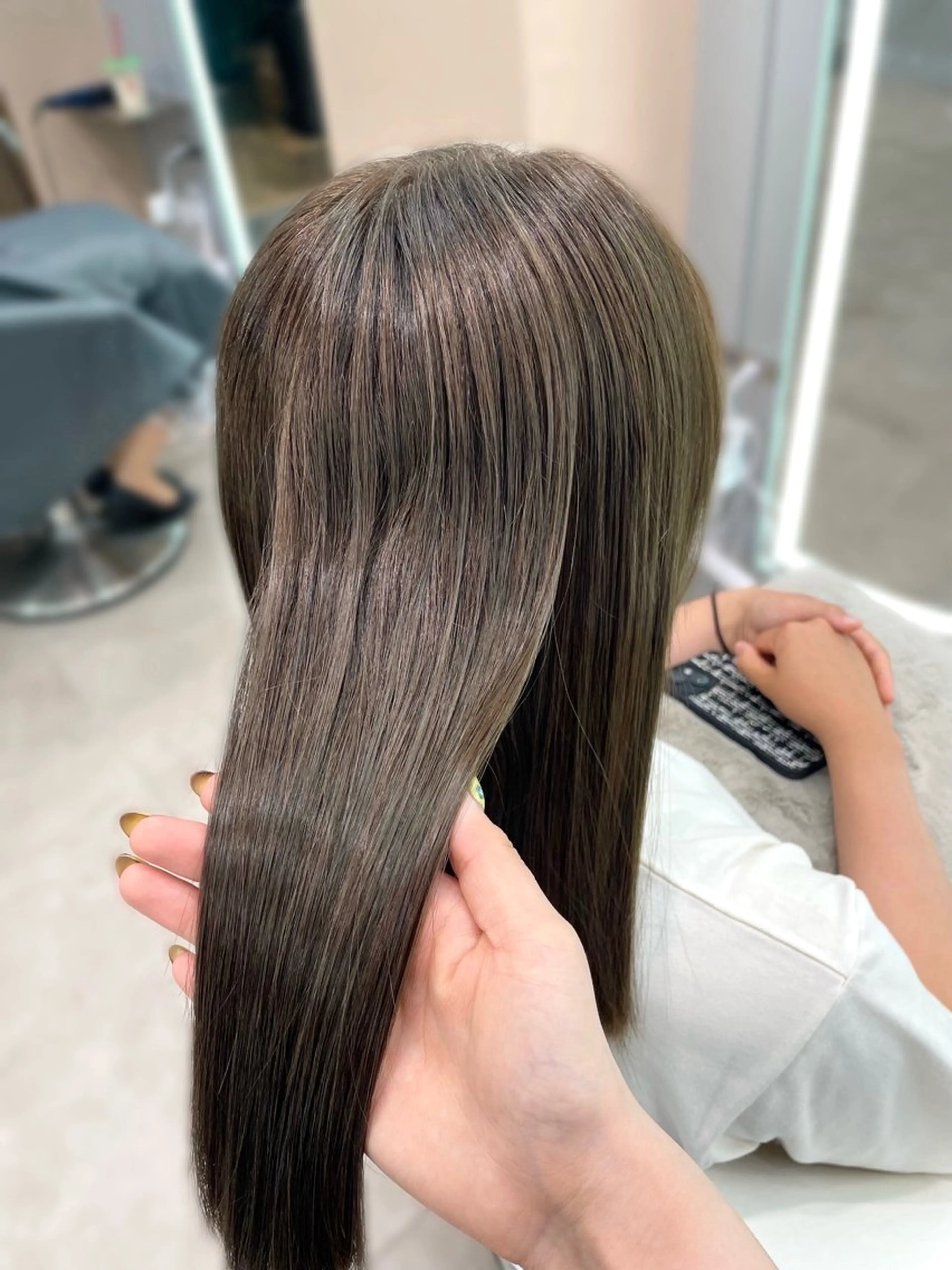 ミディアム カット ヘアカラー トリートメント 🪽韓国ヘア髪質改善 🪽なるのヘアスタイル