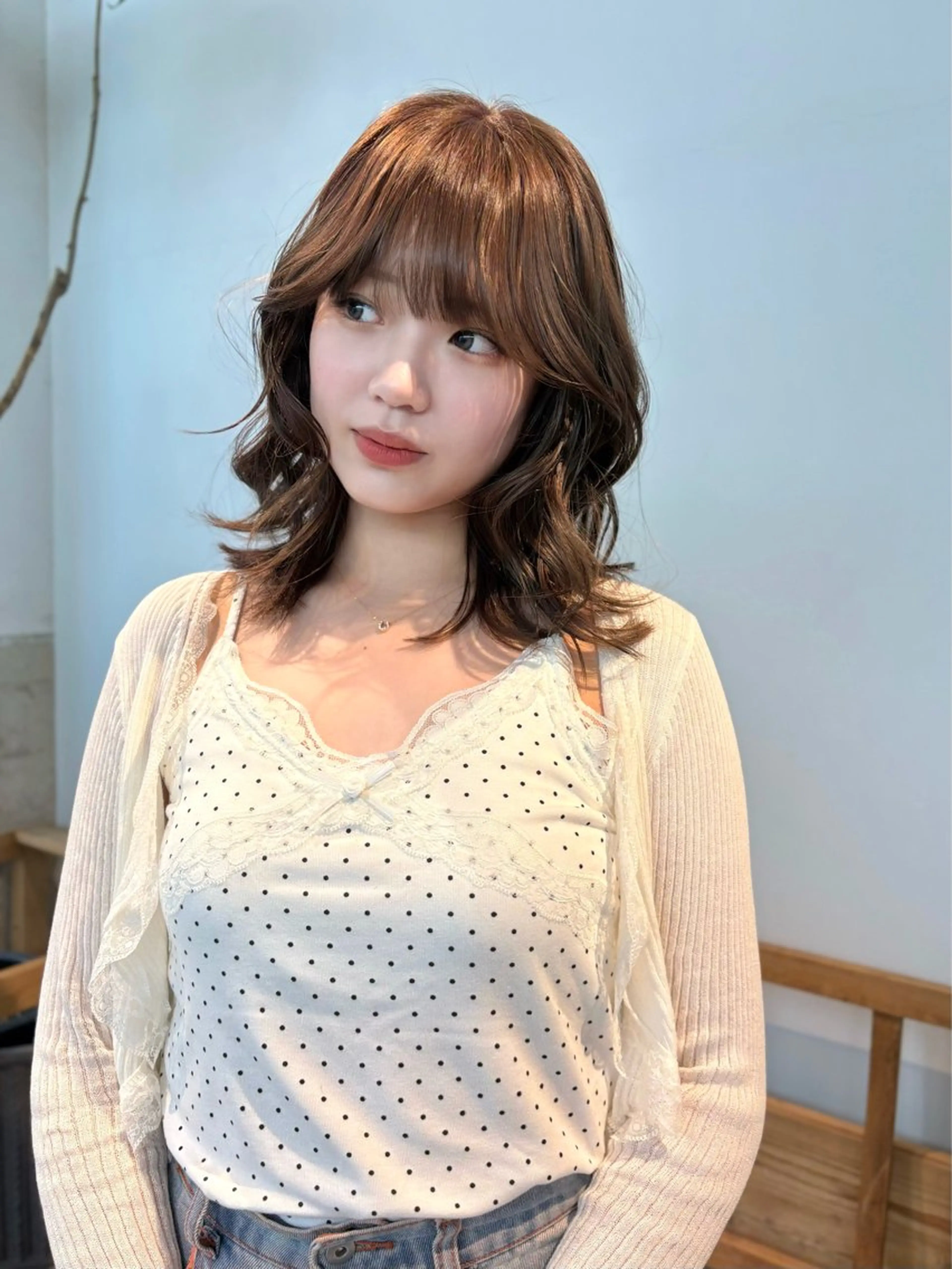 ミディアム ヘアカラー トリートメント Fev YUZUのヘアスタイル