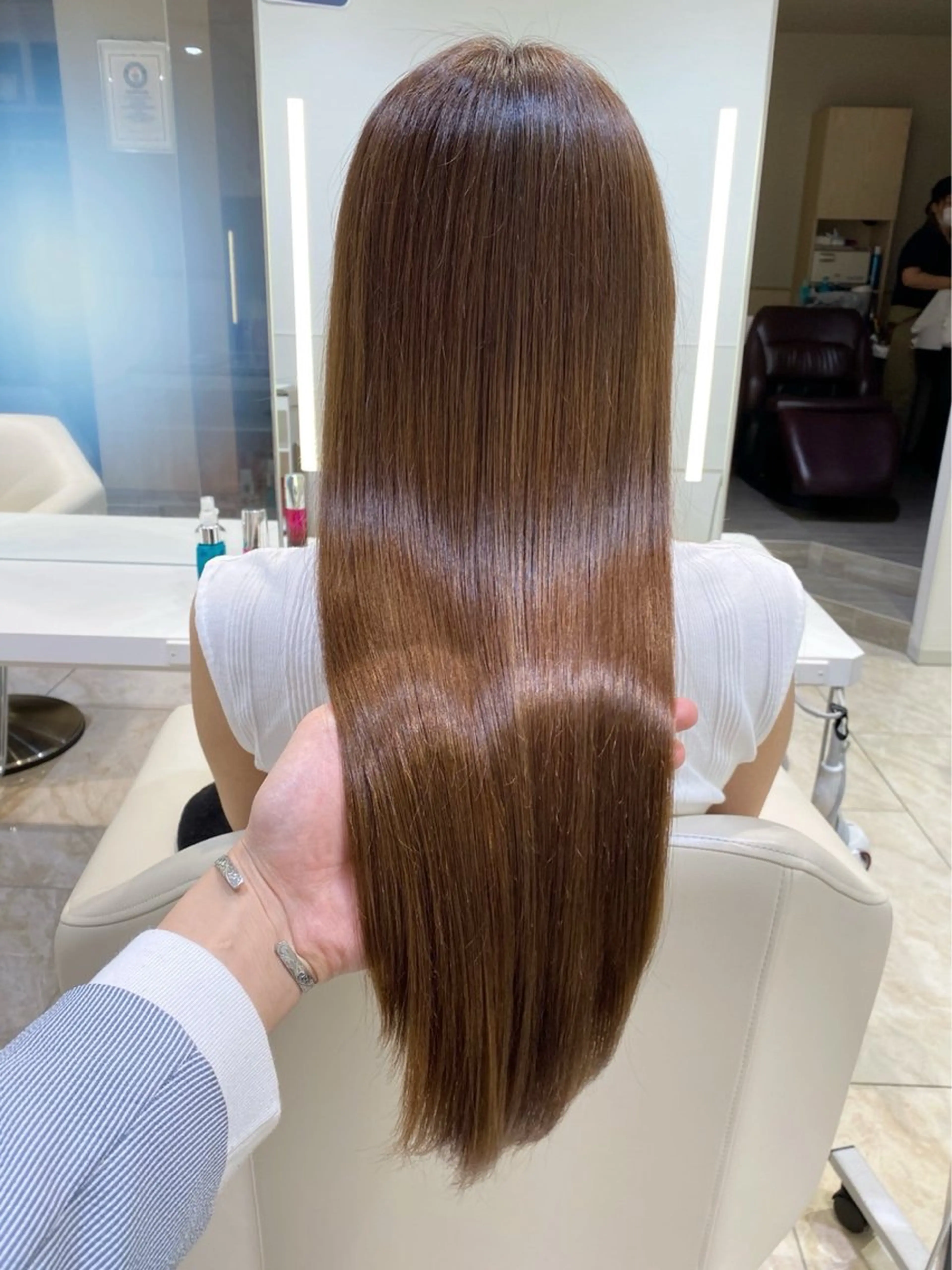 ロング カラー ブラウンカラー ヘアカラー ボブ‪✂️ スパ🫧kurehaのヘアスタイル