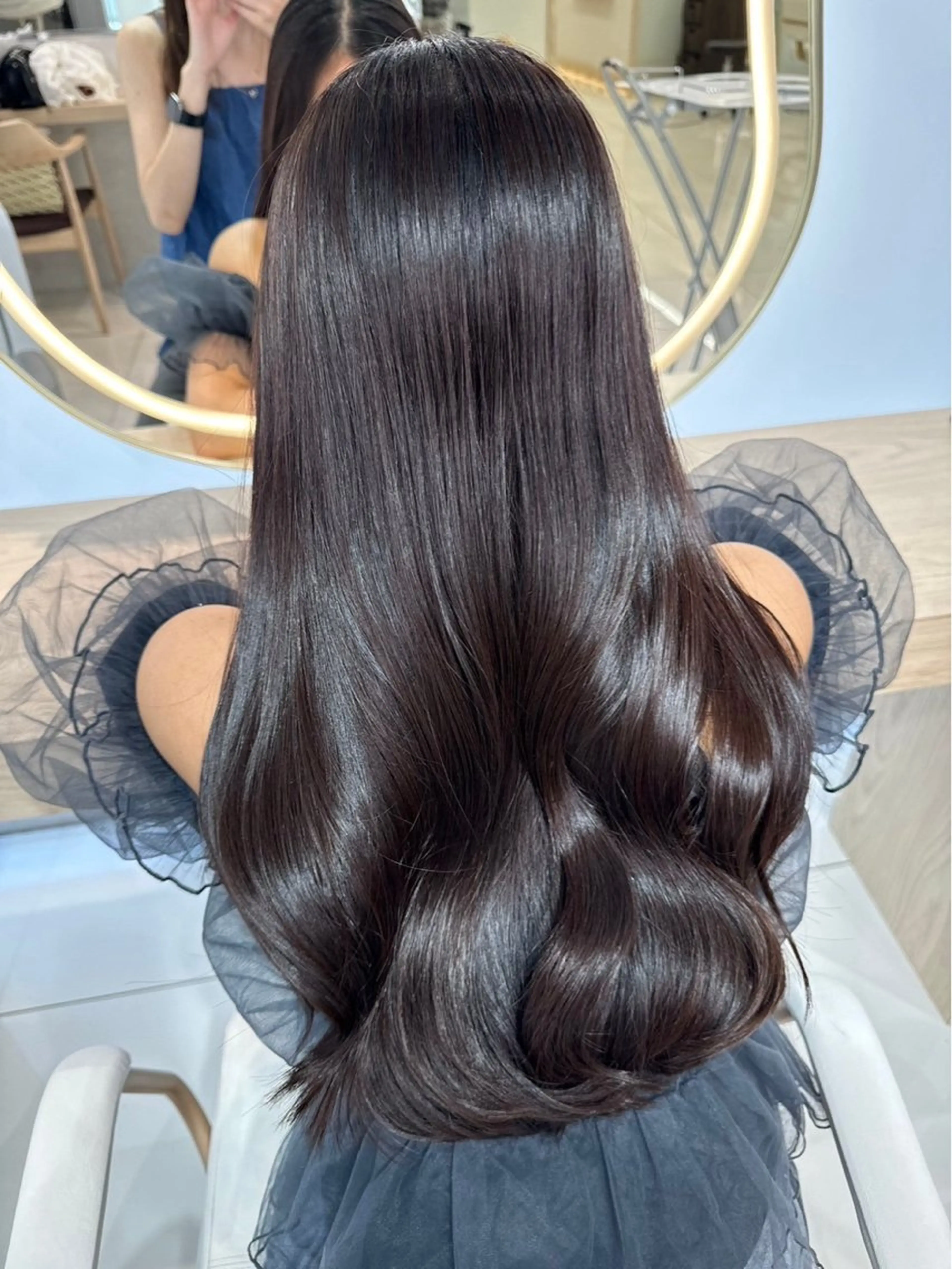 ロング カラー ヘアカラー トリートメント 艶カラー/カット モデル募集中/あやかのヘアスタイル