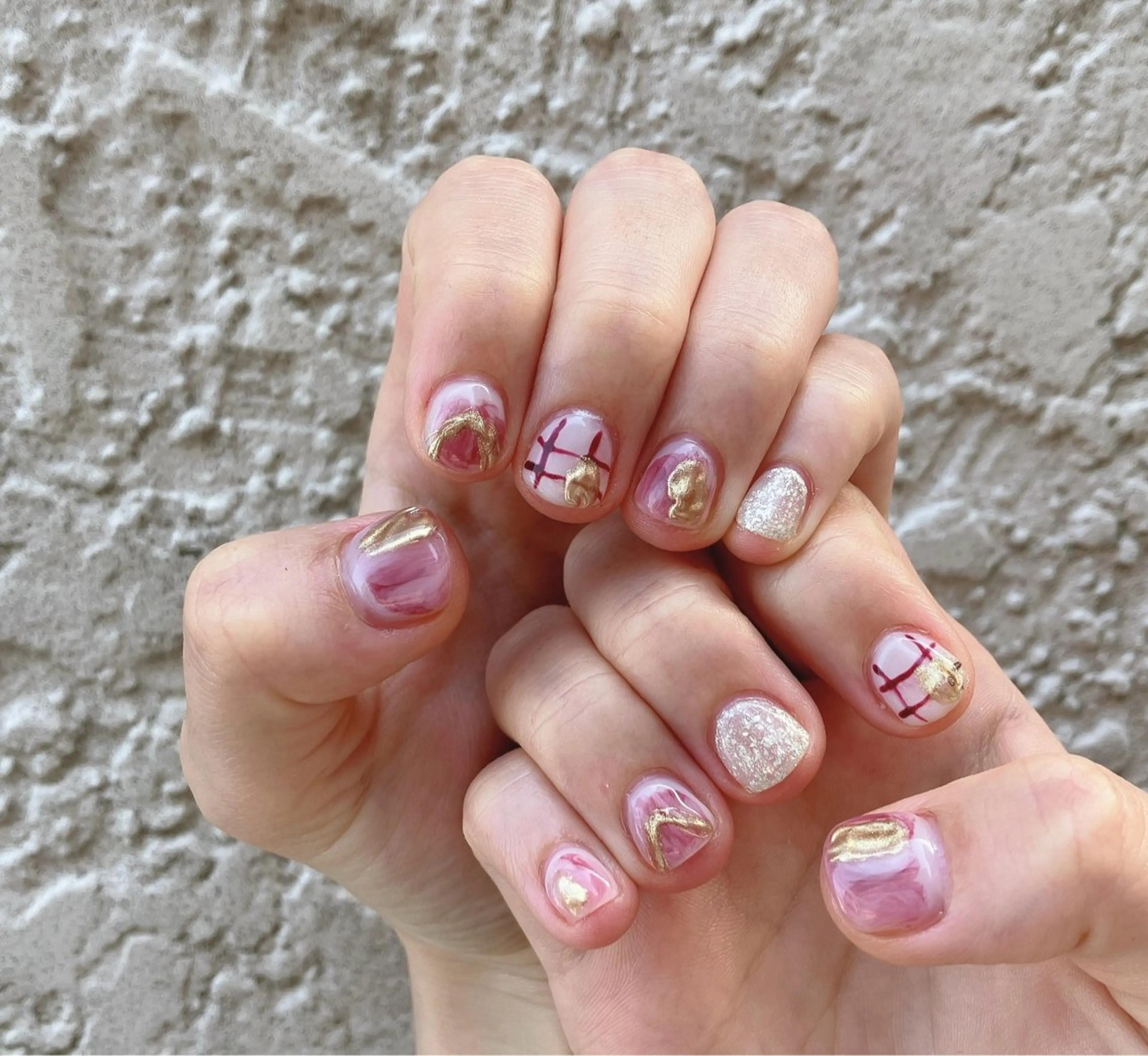 ネイル ジェルネイル ショートネイル ハンドネイル nails 🎀meのネイルデザイン