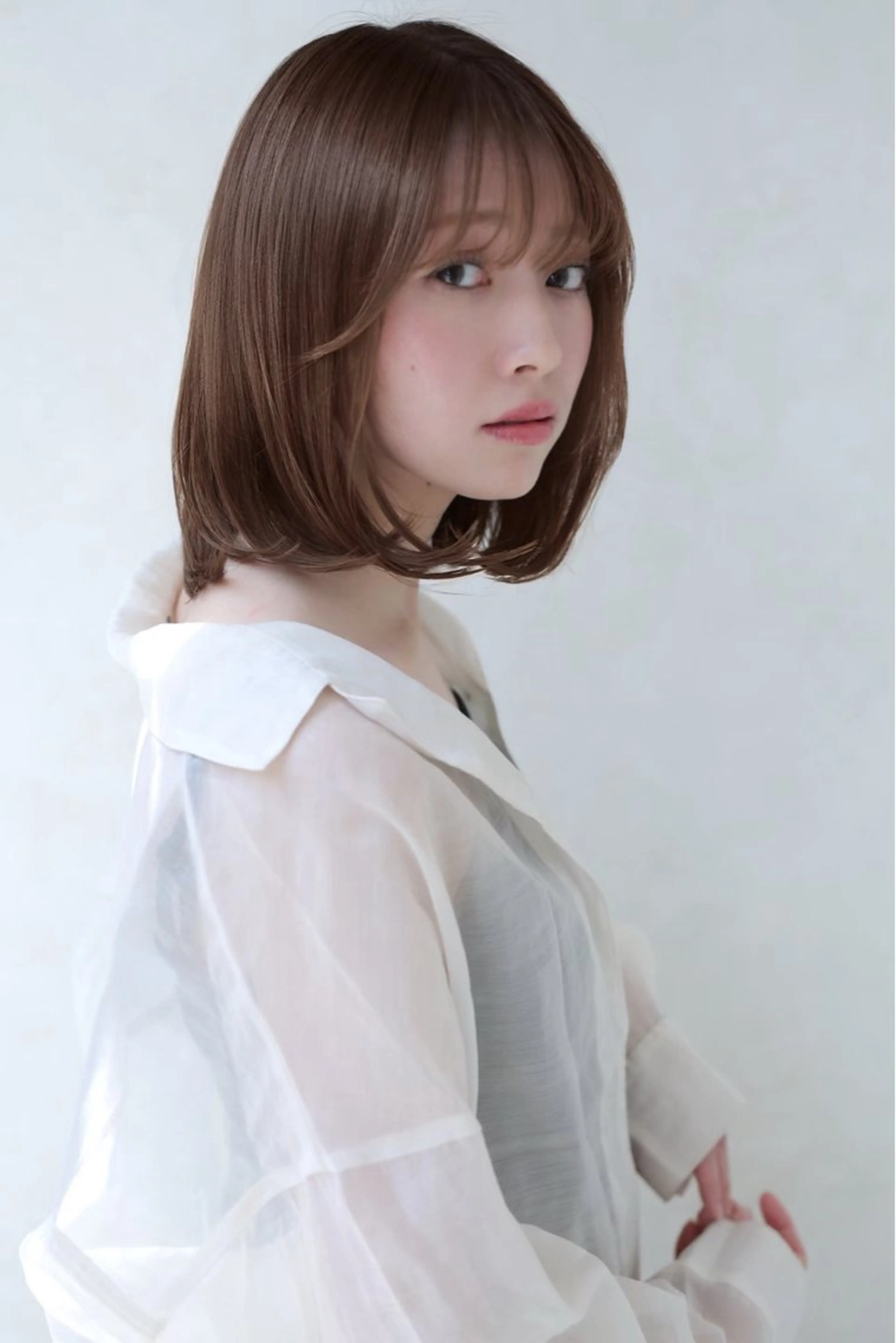 ショート ボブ 顔周りカット レイヤーカット Inity 心斎橋店のヘアスタイル