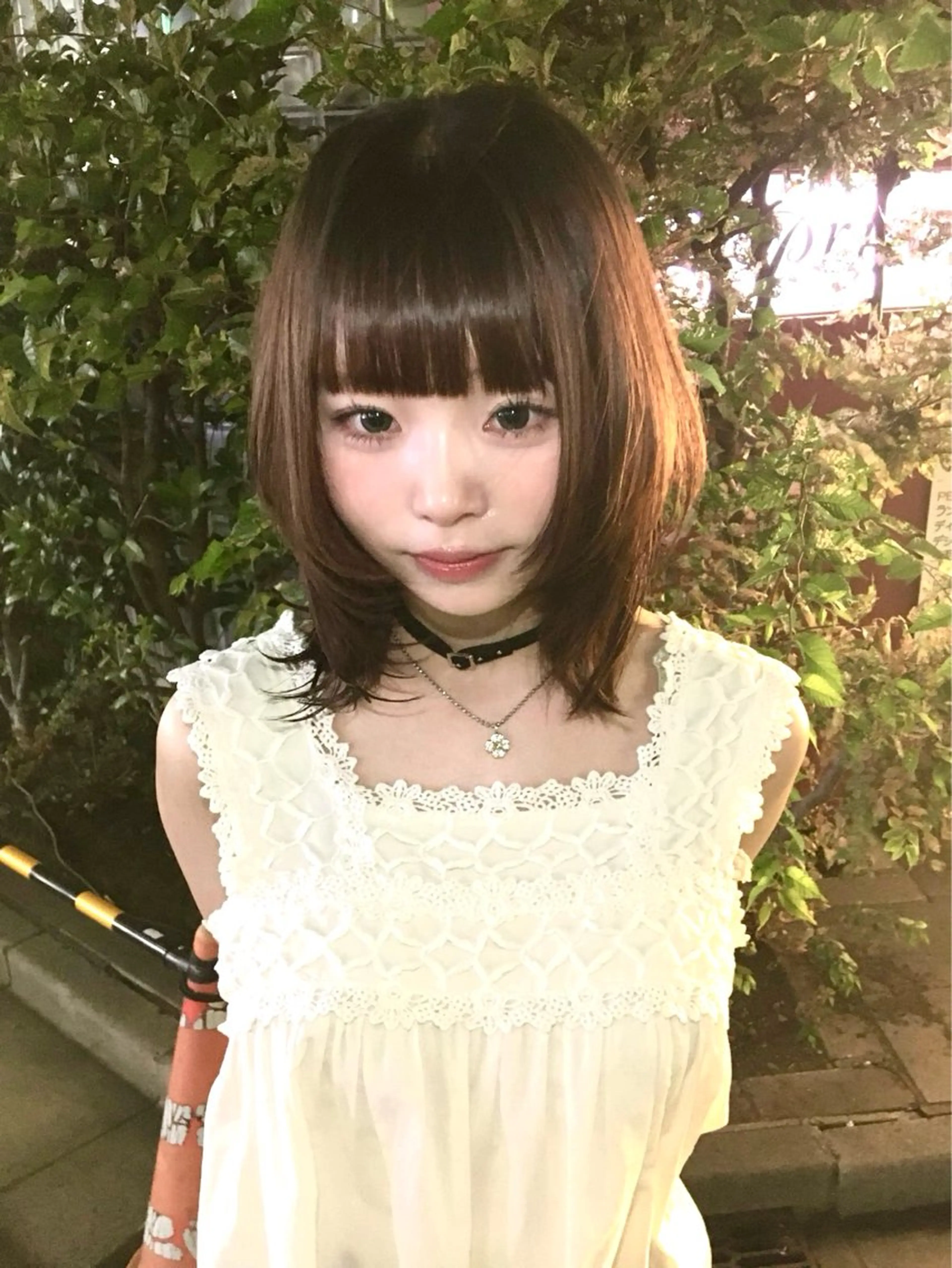 セミロング ヘアカラー 縮毛モデル募集🎵 蒼衣のヘアスタイル