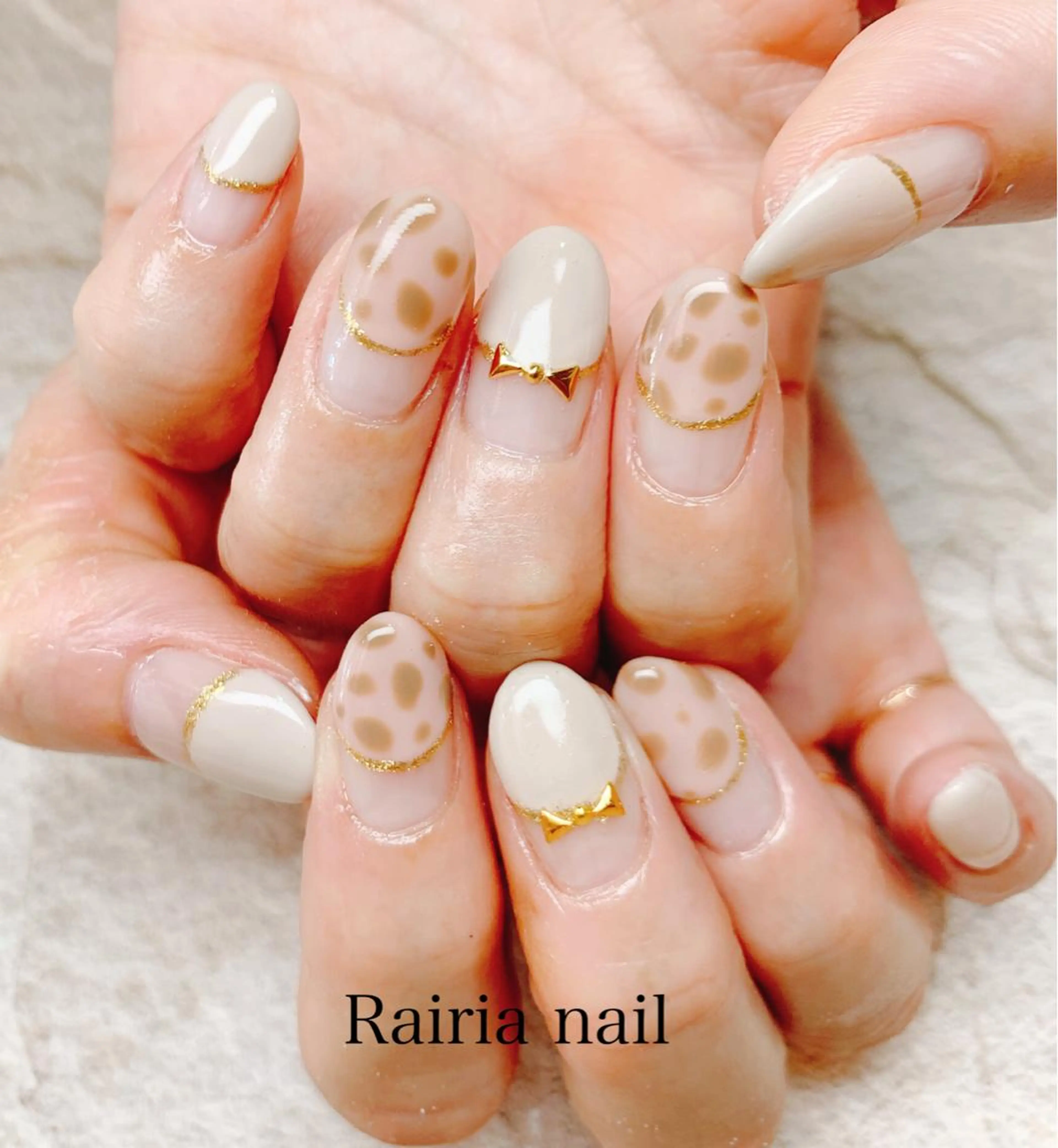 ネイル アートネイル カジュアル フットネイル ジェルネイル キラキラネイル Rairia nail本八幡店のネイルデザイン