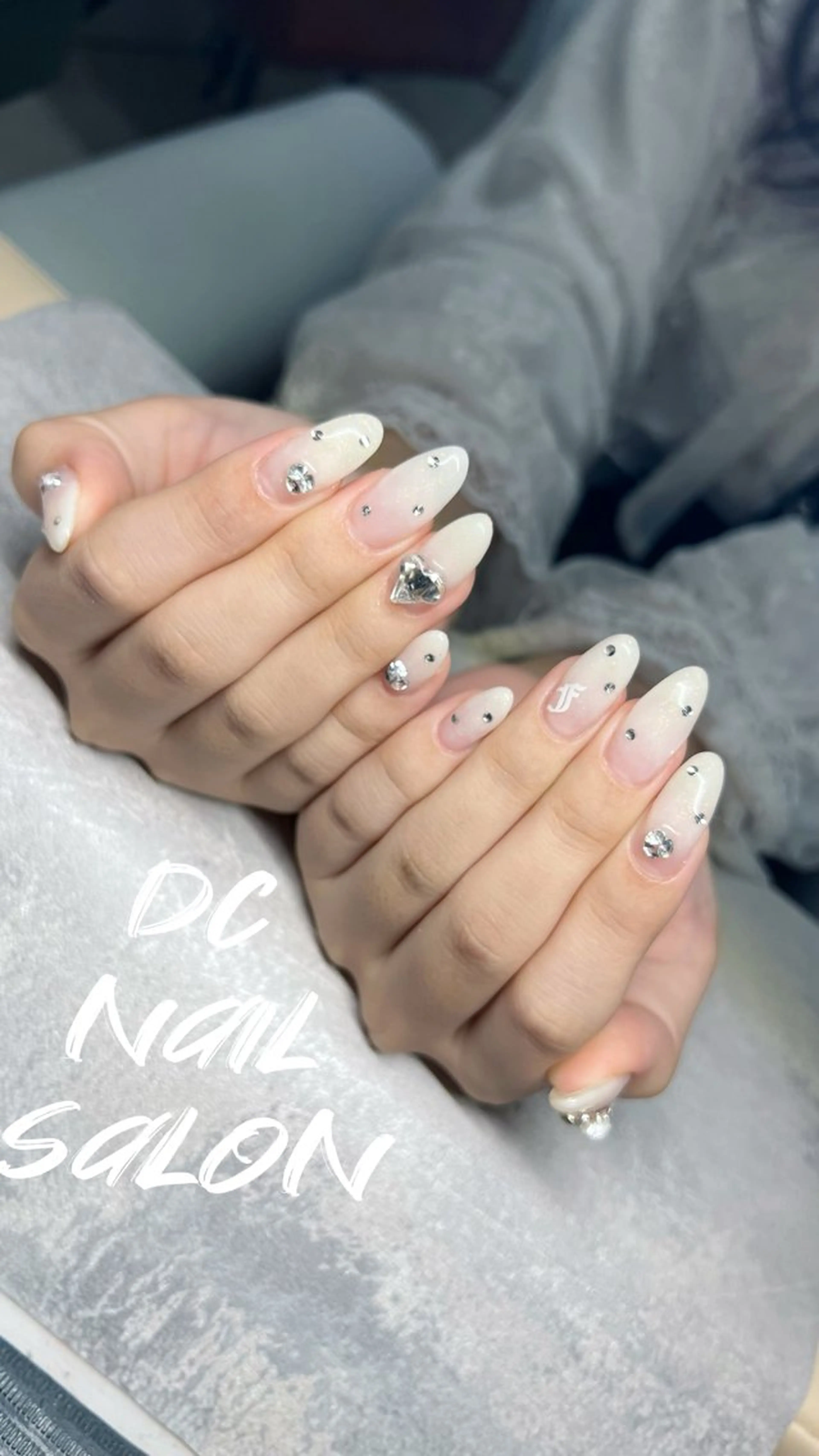 ネイル アートネイル 入学式 フレンチネイル ジェルネイル グラデーション DC nail salonのネイルデザイン