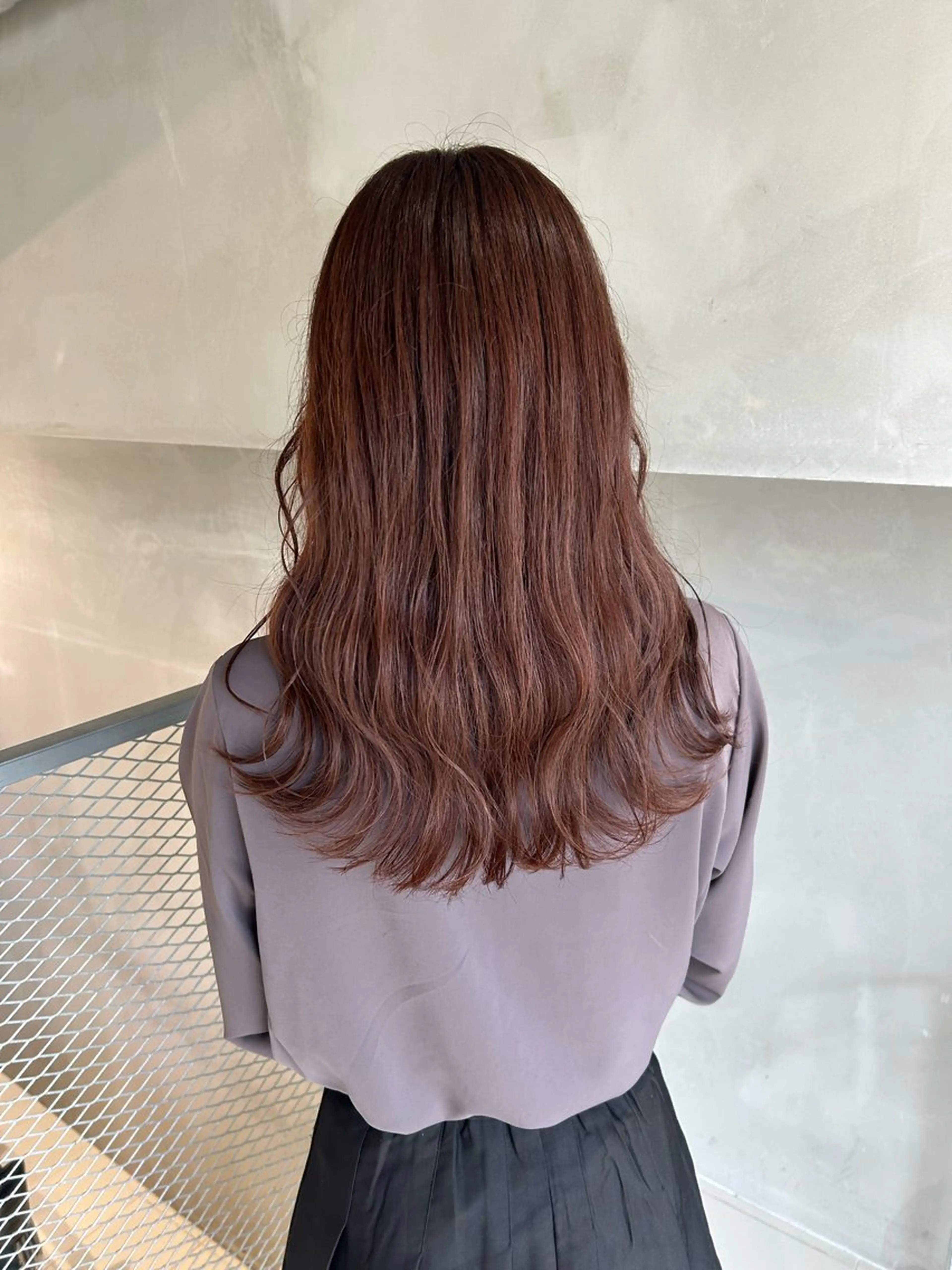 ロング カラー ブラウンカラー ピンクカラー ピンクブラウン カット ヘアカラー トリートメント 透明感カラー🫧 nanohaのヘアスタイル