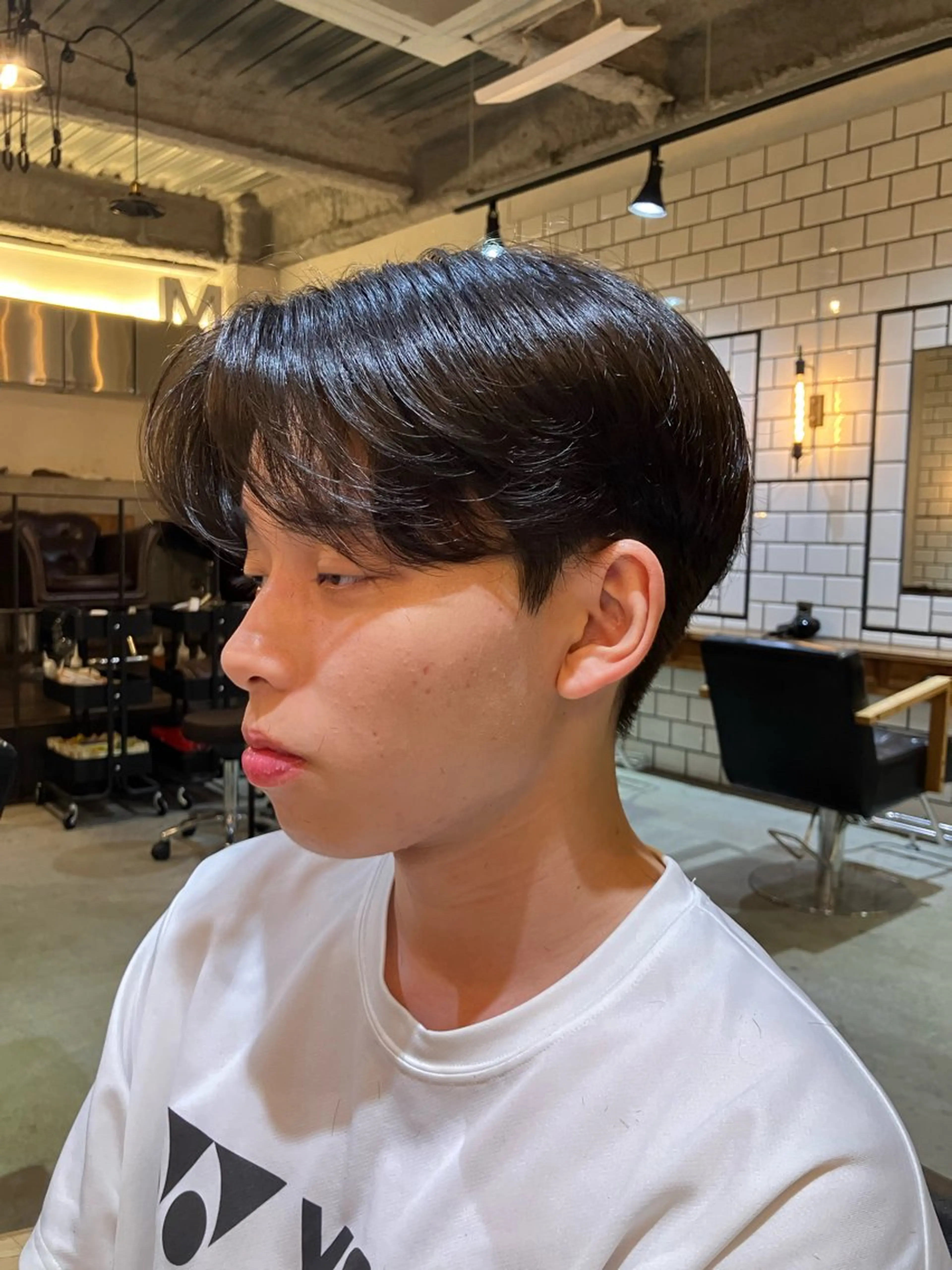 ショート メンズ センターパート カット MANON BY  H所属・Watarai Yuukiのヘアスタイル