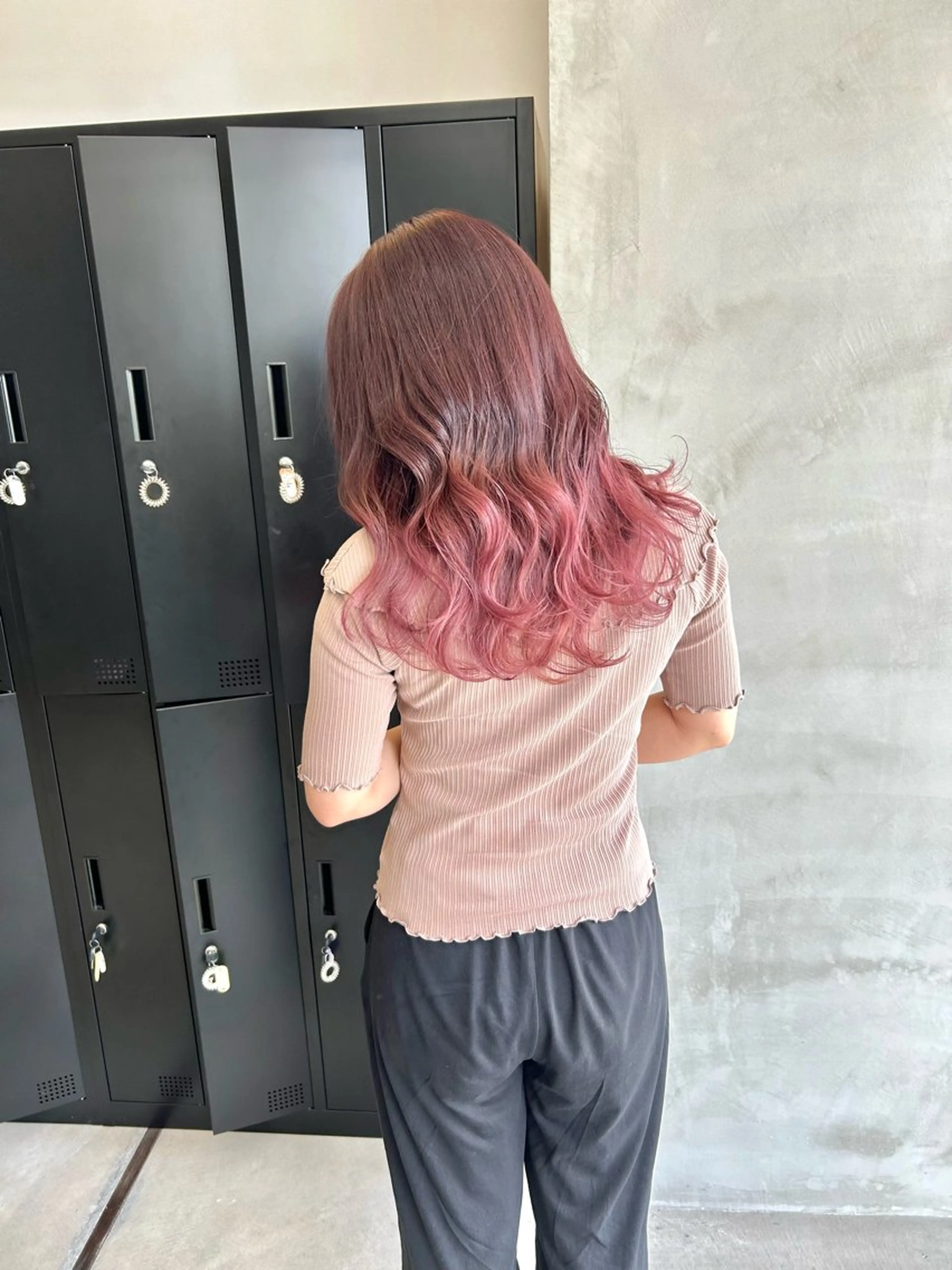 セミロング カラー カット ヘアカラー トリートメント mood tatemachiのヘアスタイル