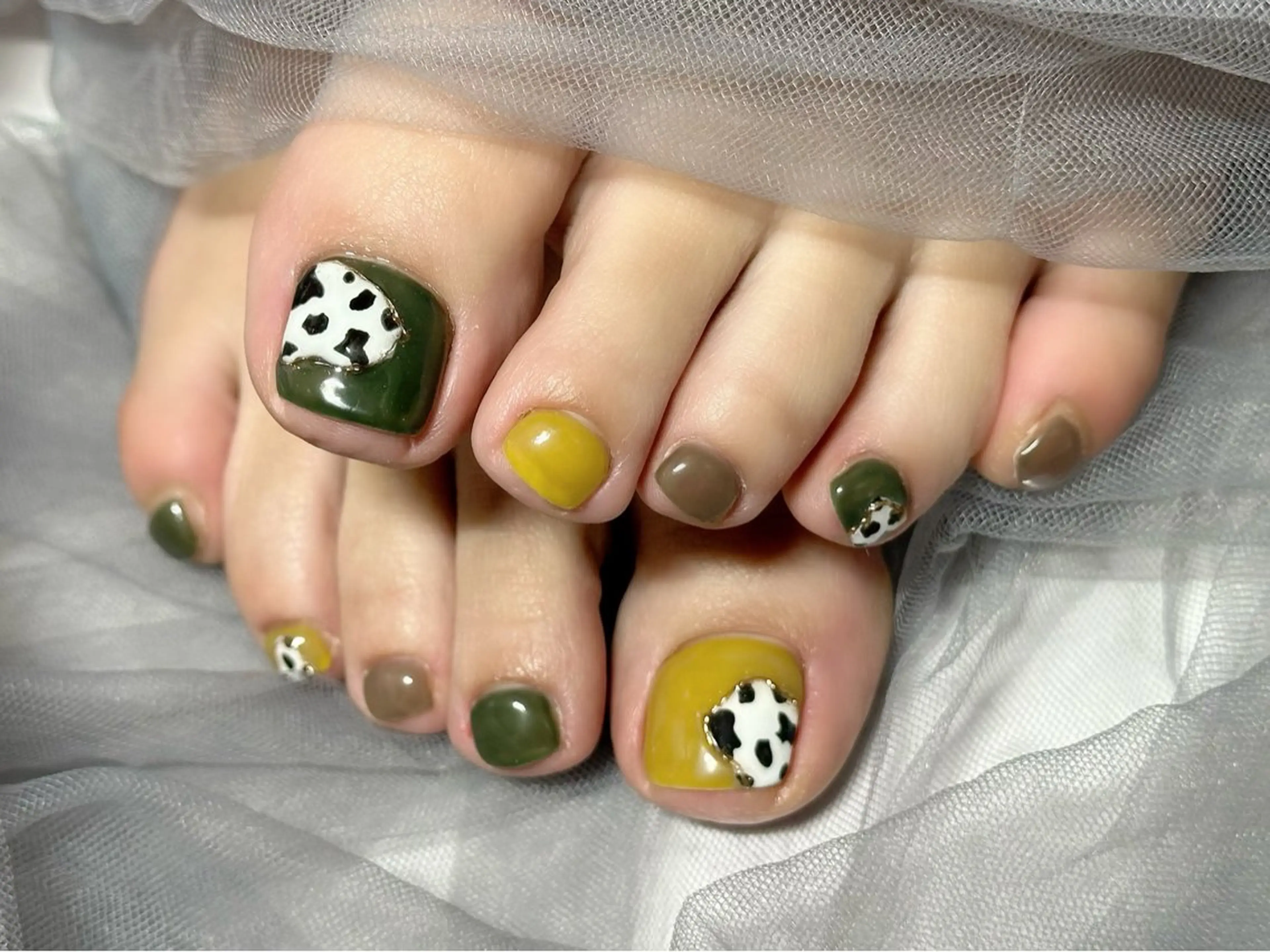 ネイル ブラウン フットネイル KURELLY所属・Nail Salon KURELLYのネイルデザイン