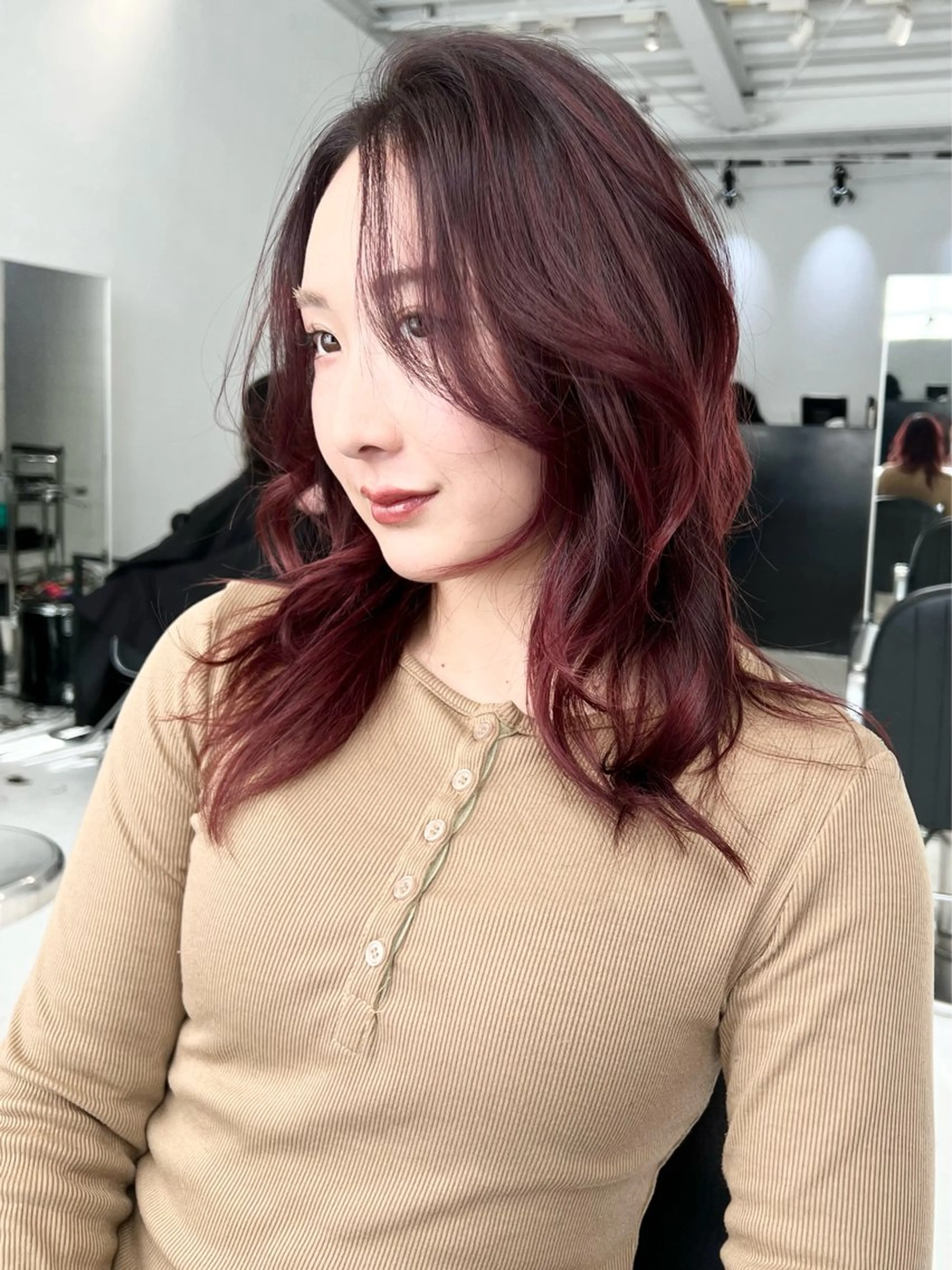 ミディアム カラー カット ヘアカラー トリートメント HARU//原宿🤍 リピート率NO.1のヘアスタイル