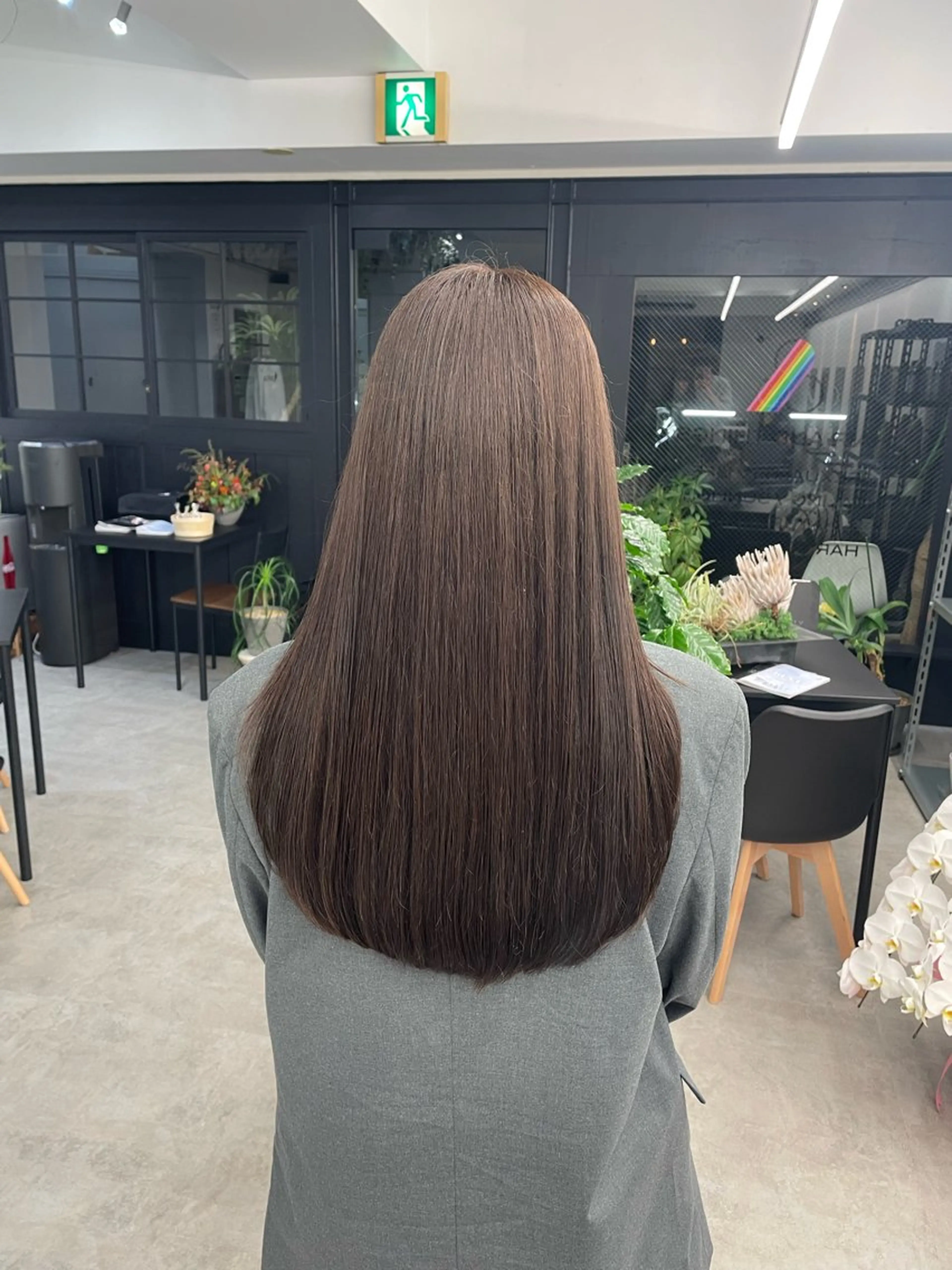 ロング カラー アッシュ アッシュグレー アッシュグレージュ 透明感カラー グレージュ ヘアカラー トリートメント ⚡️学芸大学 川上拓真⚡️のヘアスタイル