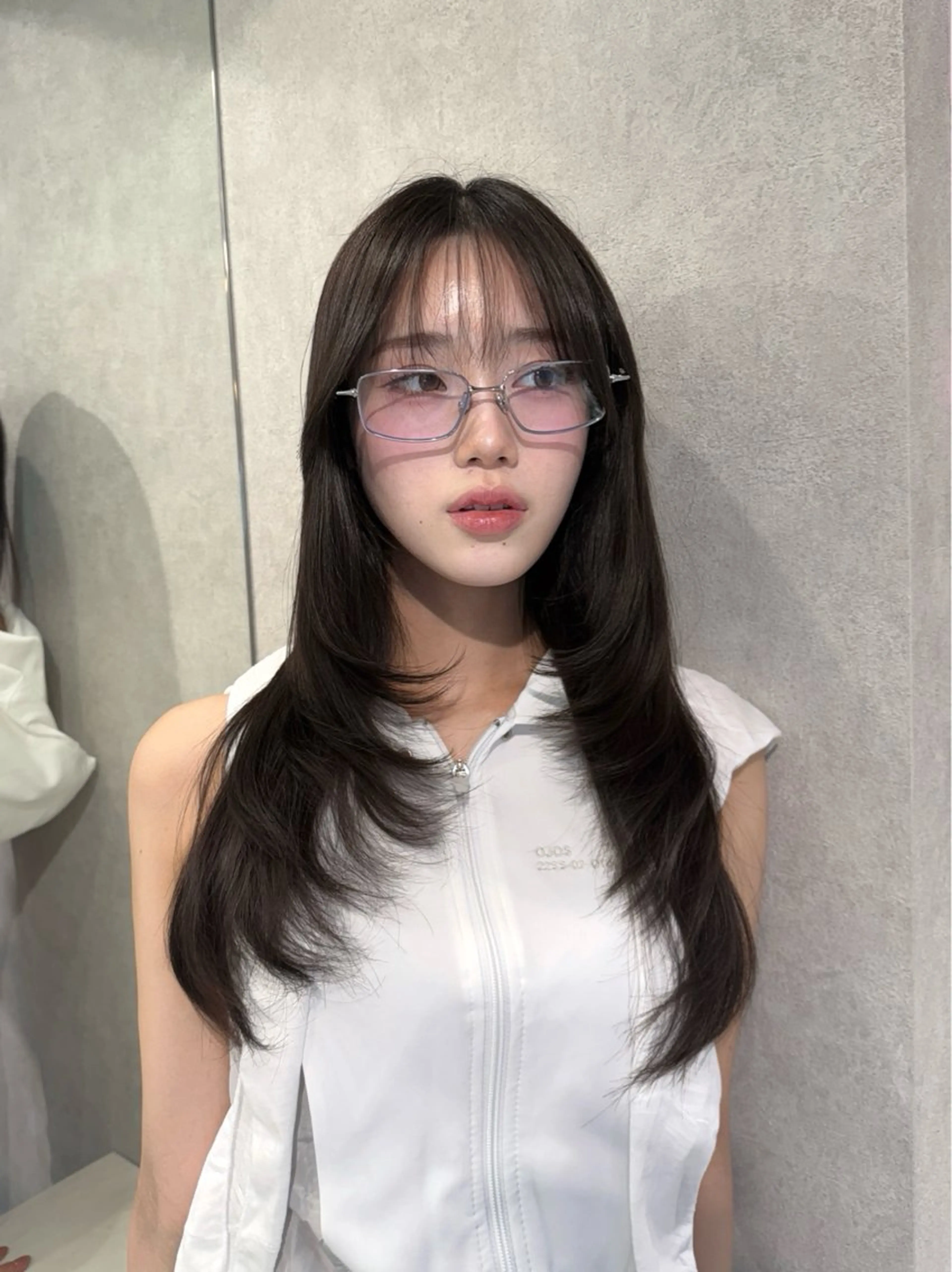 ロング レイヤーカット カット トリートメント RIN/韓国レイヤー /ハッシュカットのヘアスタイル