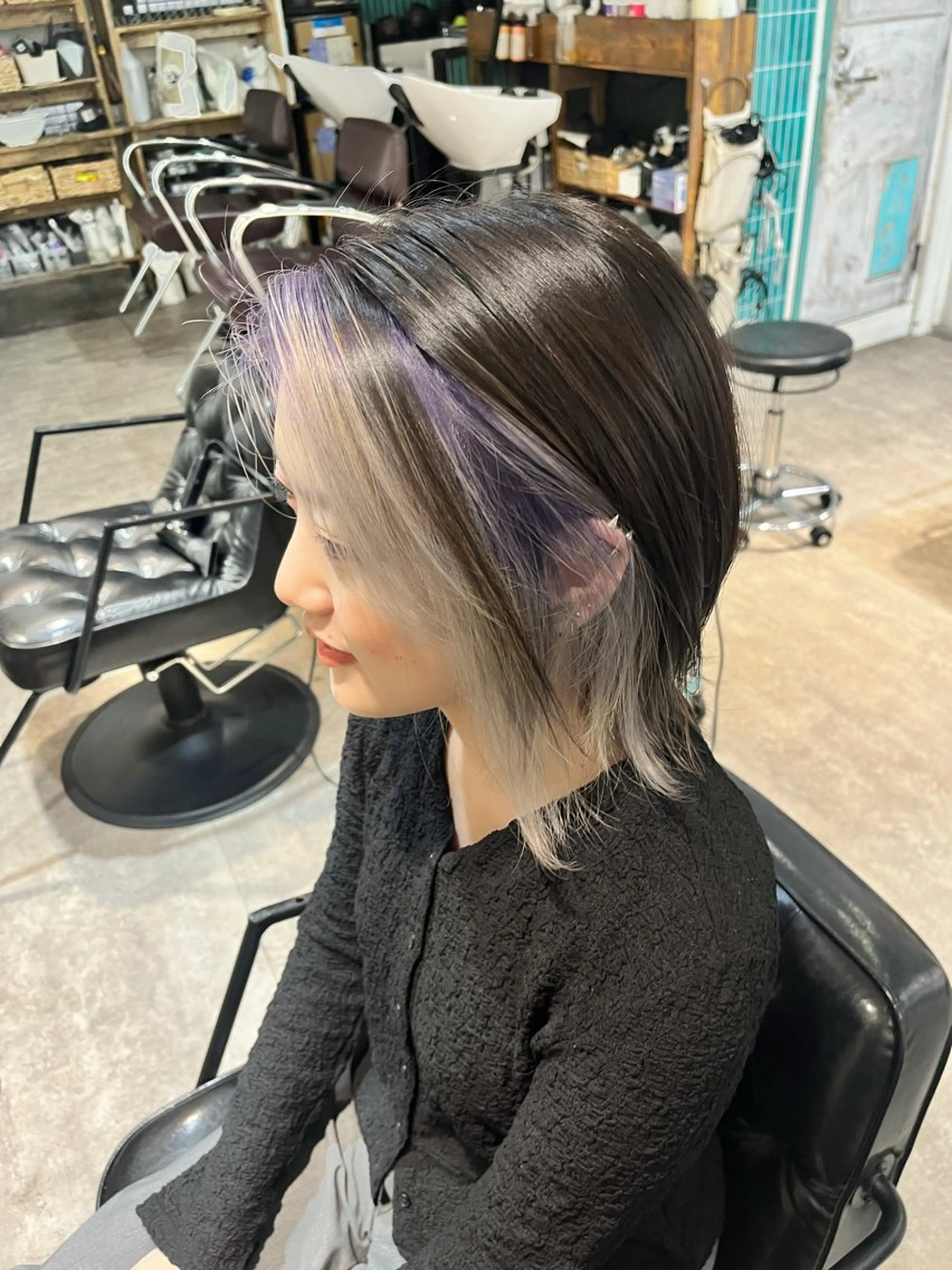 ショート カラー 新宿デザインカット 👶RENAのヘアスタイル
