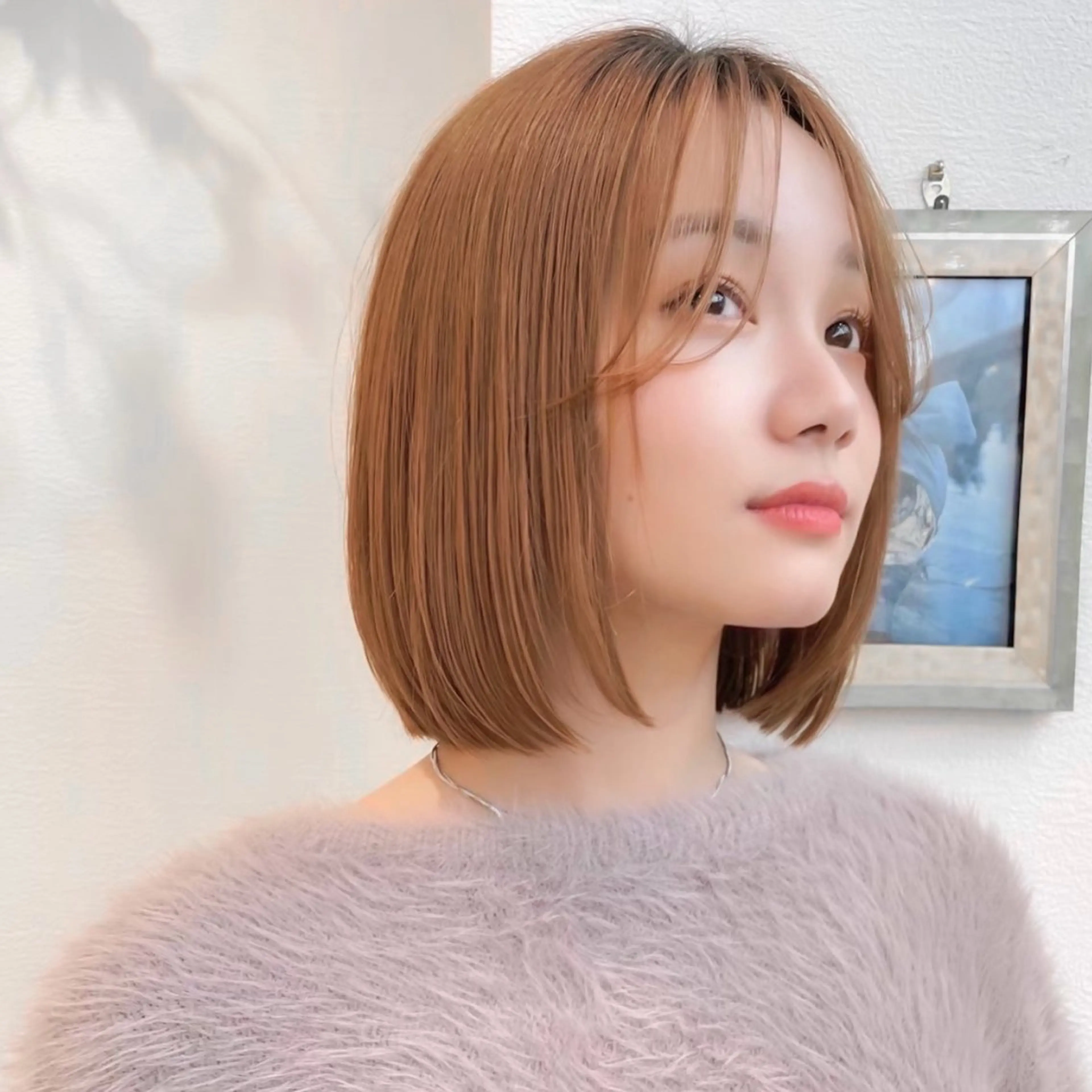 ショート カラー 縮毛矯正/韓国ヘア /ボブ🪄ミズキのヘアスタイル