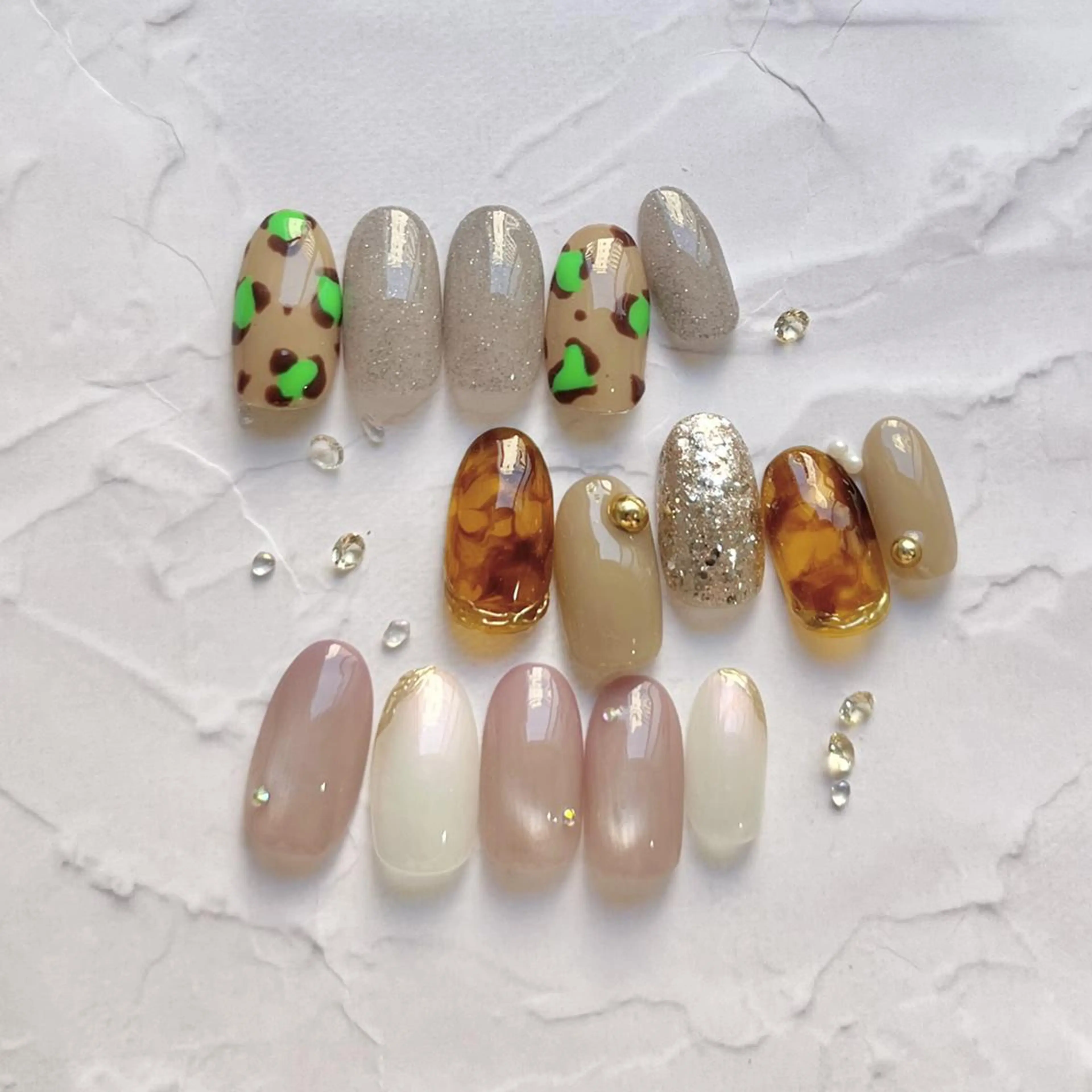 選べるボリューム定額nailコース🍩※ジェルオフなしの方はこちらから予約可✨の写真