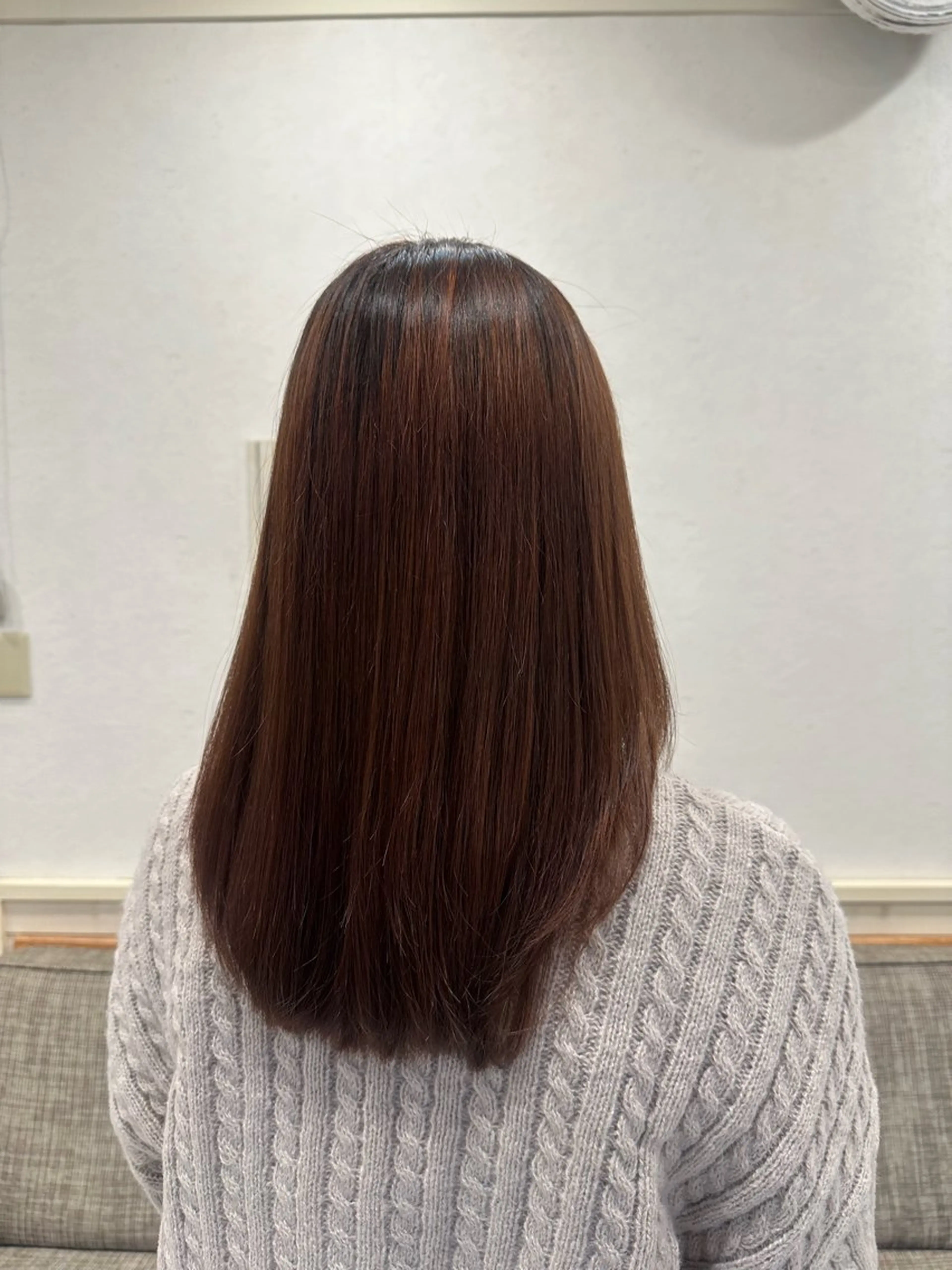 ロング パーマ 縮毛矯正 トリートメント 江口 侑理加のヘアスタイル
