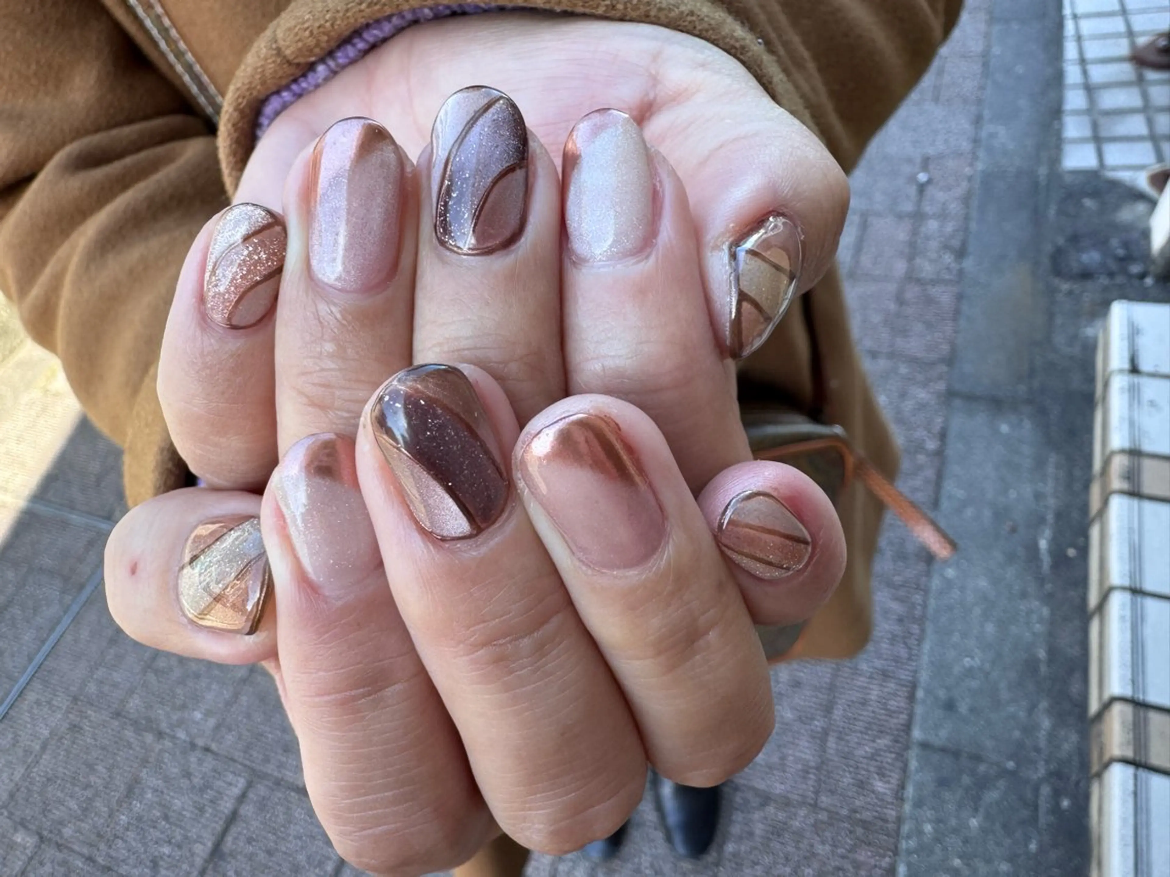 ネイル マグネットネイル ニュアンスネイル Nu:茅ヶ崎所属・Nu: ヌーのネイルデザイン