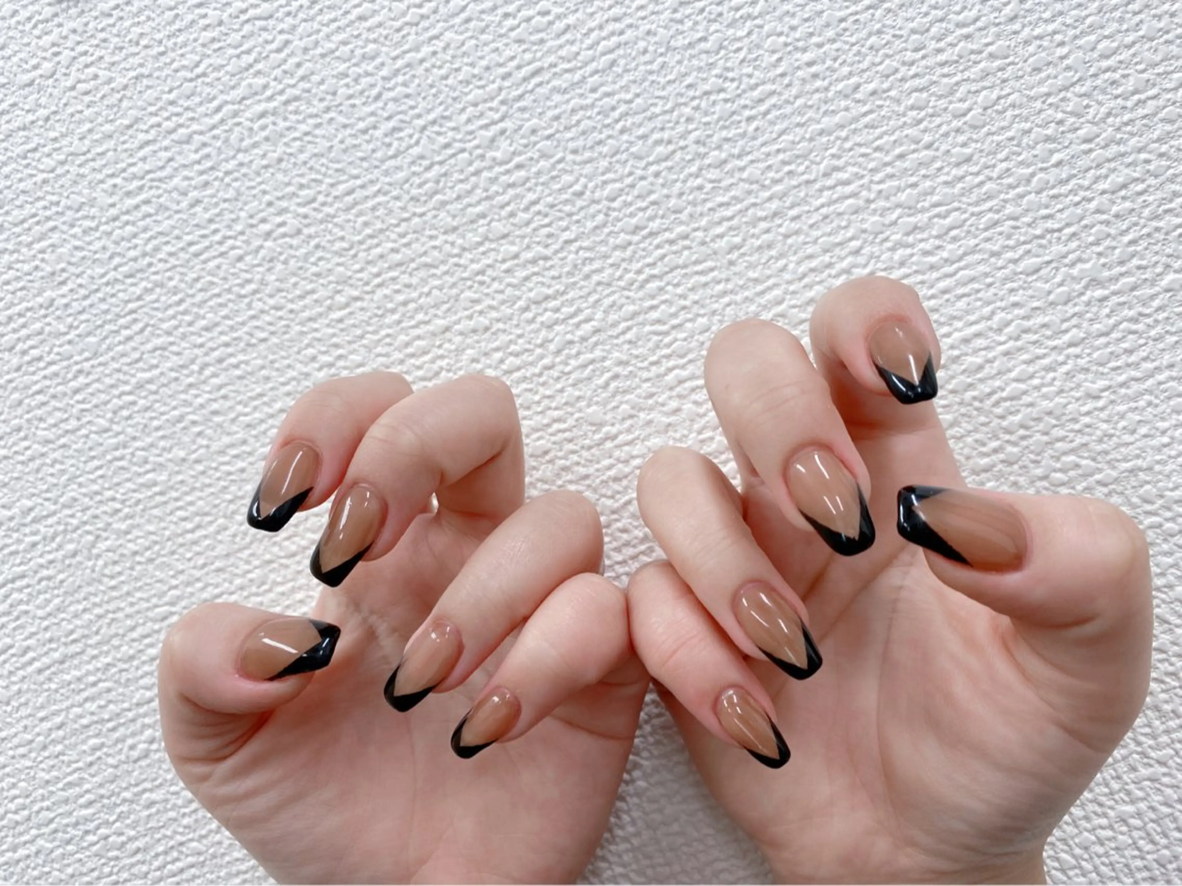 ネイル 長さ出し ジェルネイル キラキラネイル 大理石ネイル(マーブル) ニュアンスネイル Morpho nailのネイルデザイン