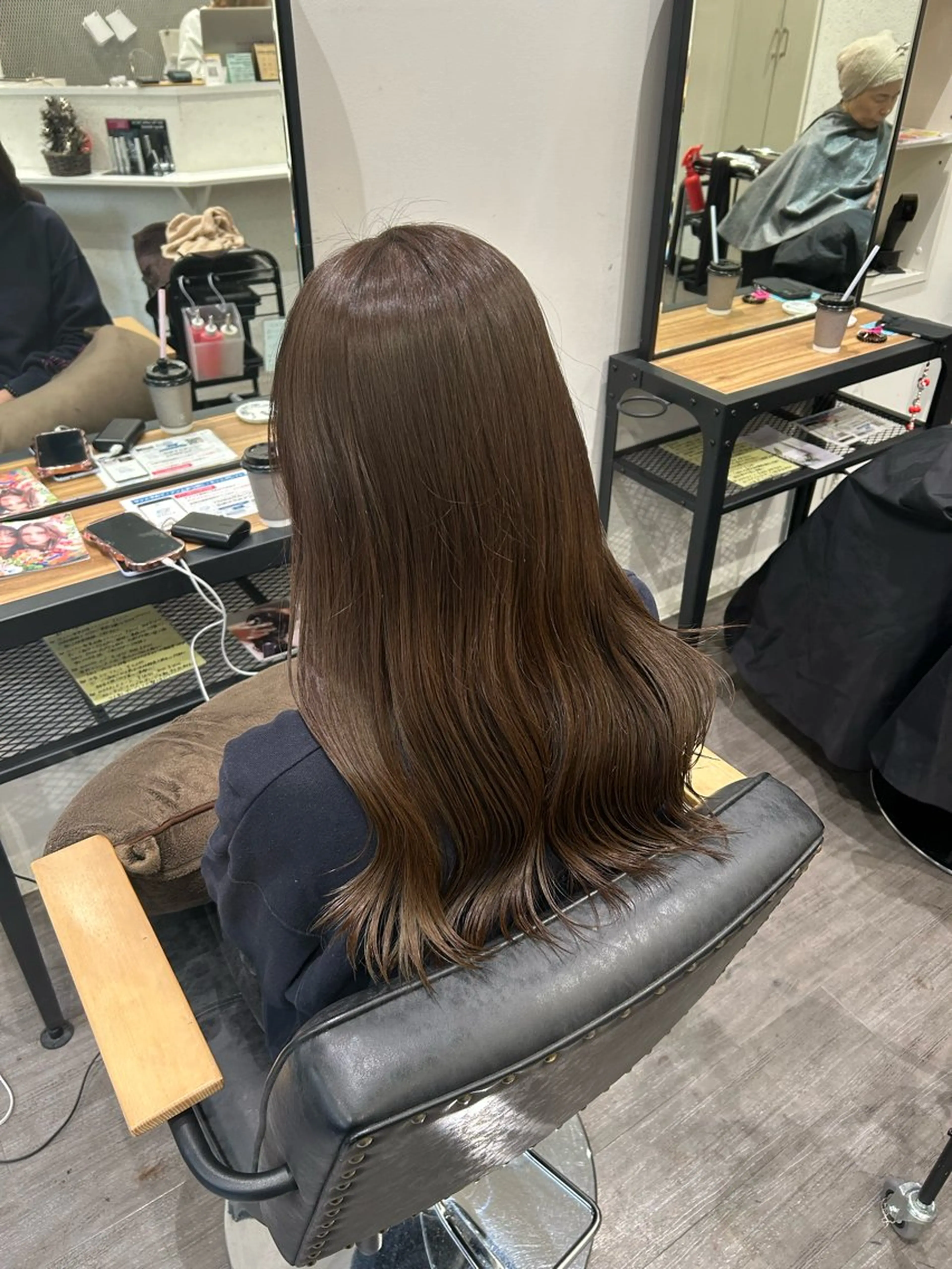 ロング カラー ヘアアレンジ アッシュ 透明感カラー オリーブアッシュ ヘアカラー トリートメント カラーリスト💟草間 紫音💟のヘアスタイル