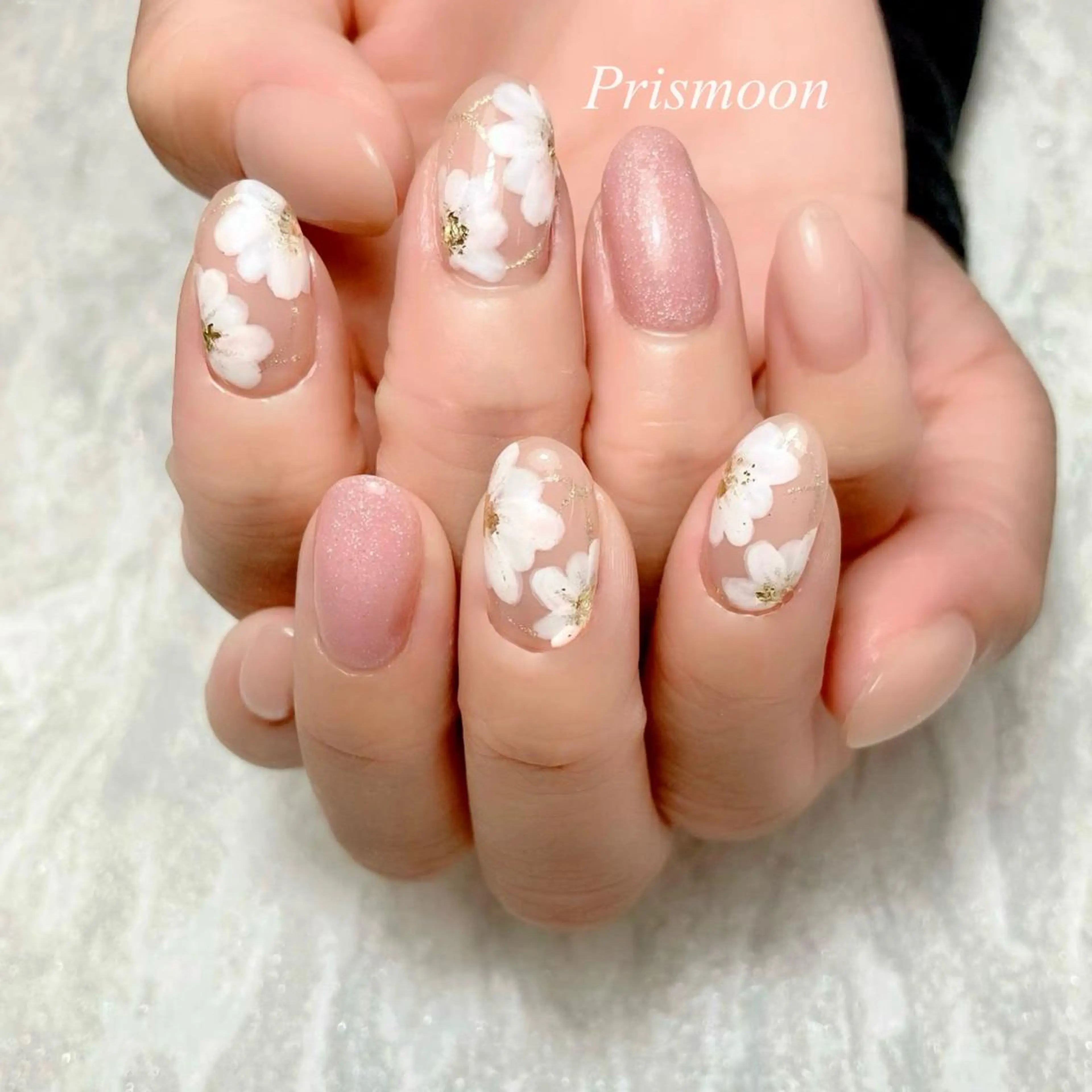 ネイル フラワーネイル Prismoon  Nail所属・Prismoon Nailのネイルデザイン