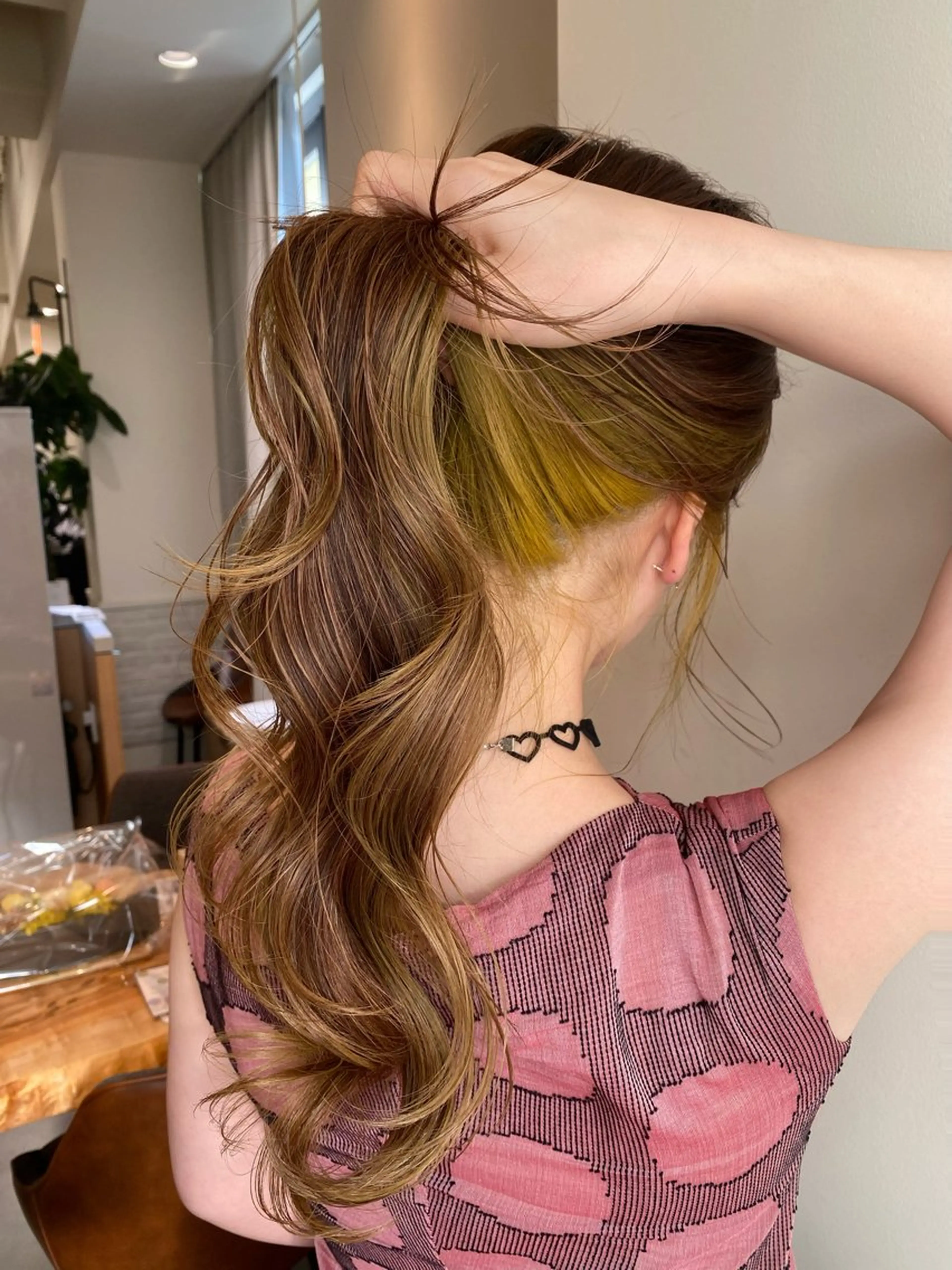 セミロング カラー パーマ ヘアアレンジ メンズ 銀座/前髪顔まわり/ 透明感カラー/danのヘアスタイル