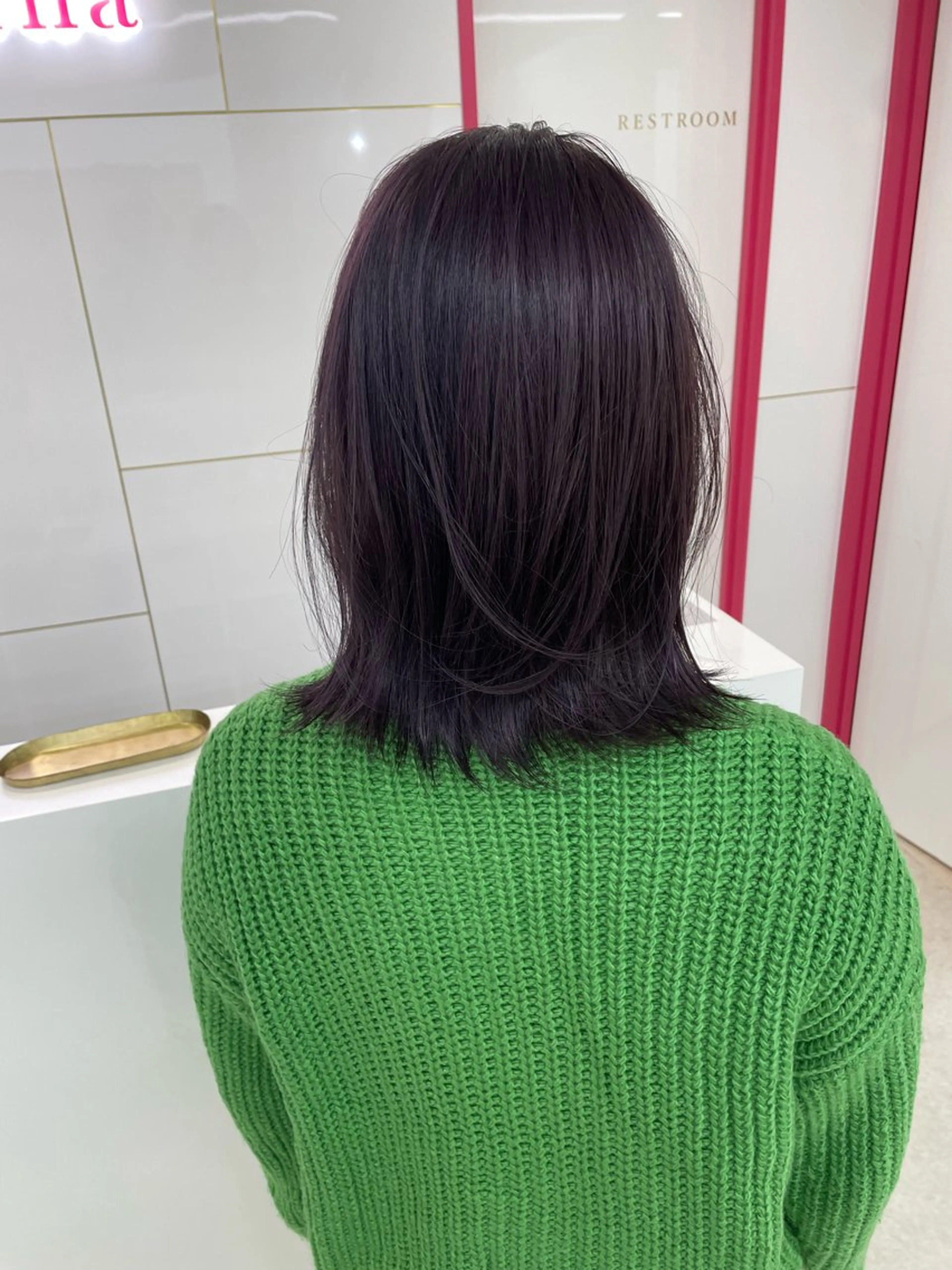 ミディアム カラー カット ヘアカラー 冨木 雄斗のヘアスタイル