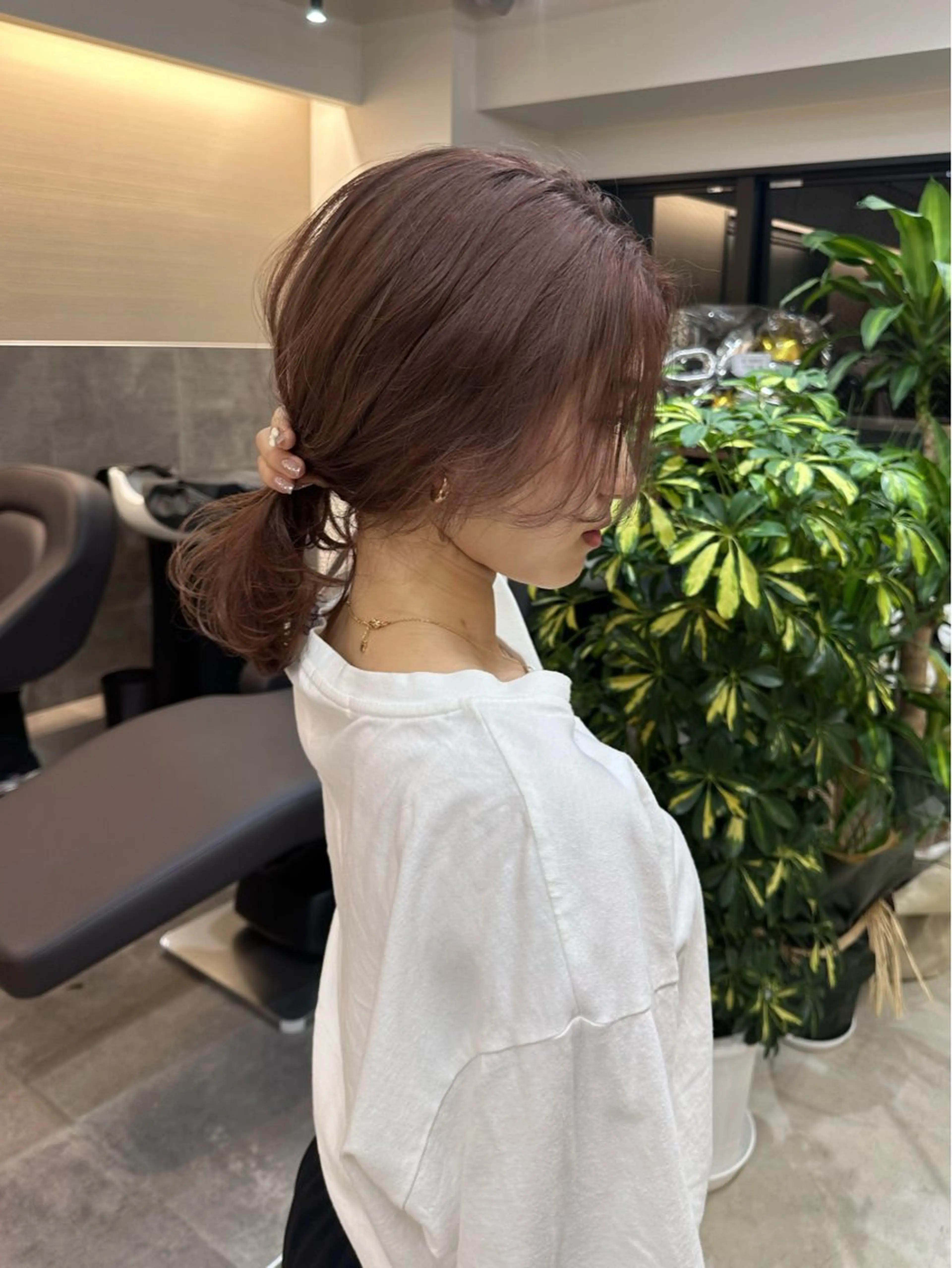 ミディアム カラー カット ヘアカラー 木下 健心のヘアスタイル