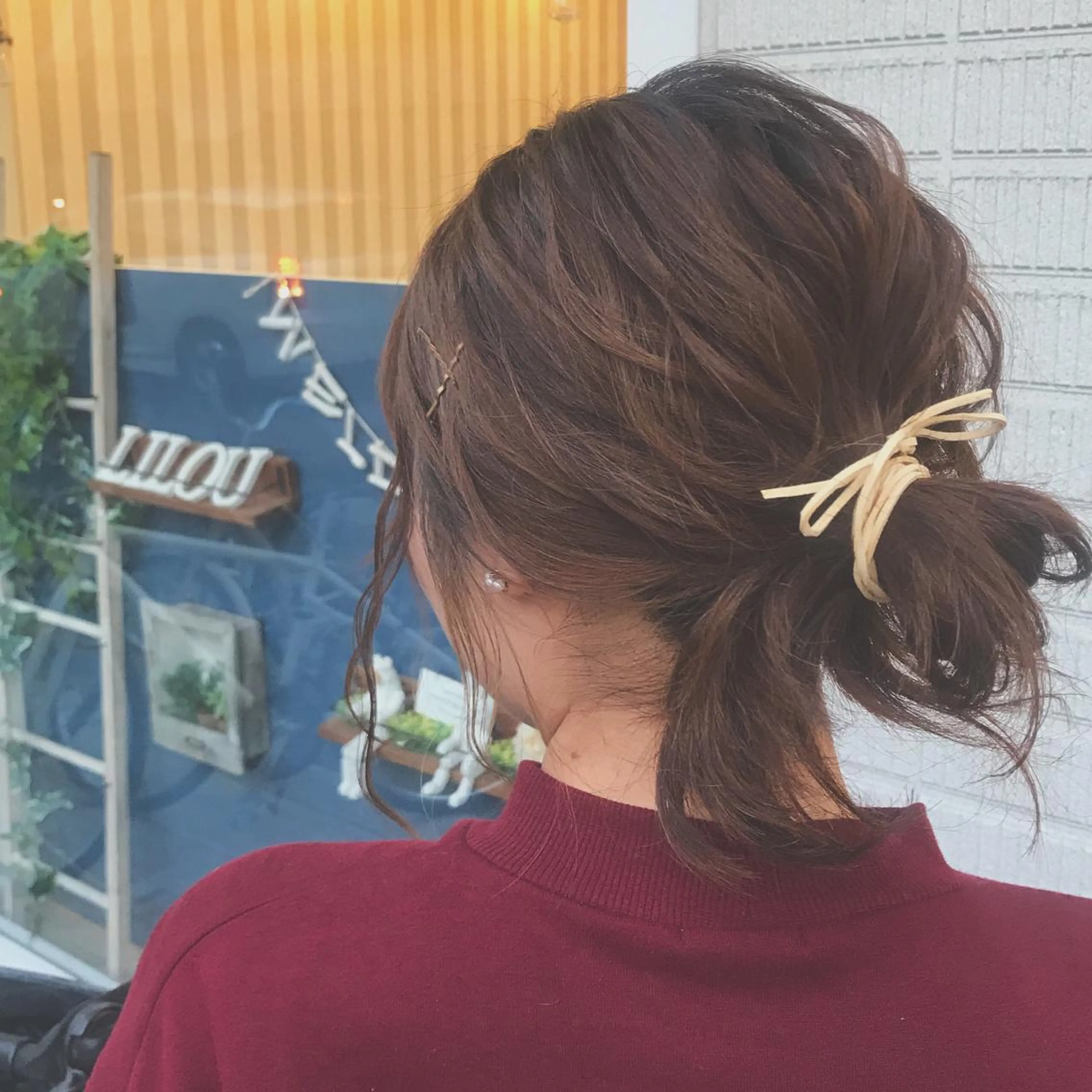 ミディアム ヘアアレンジ サロウィン浦和所属・愛されヘア/ 暖色カラー/まいこのヘアスタイル