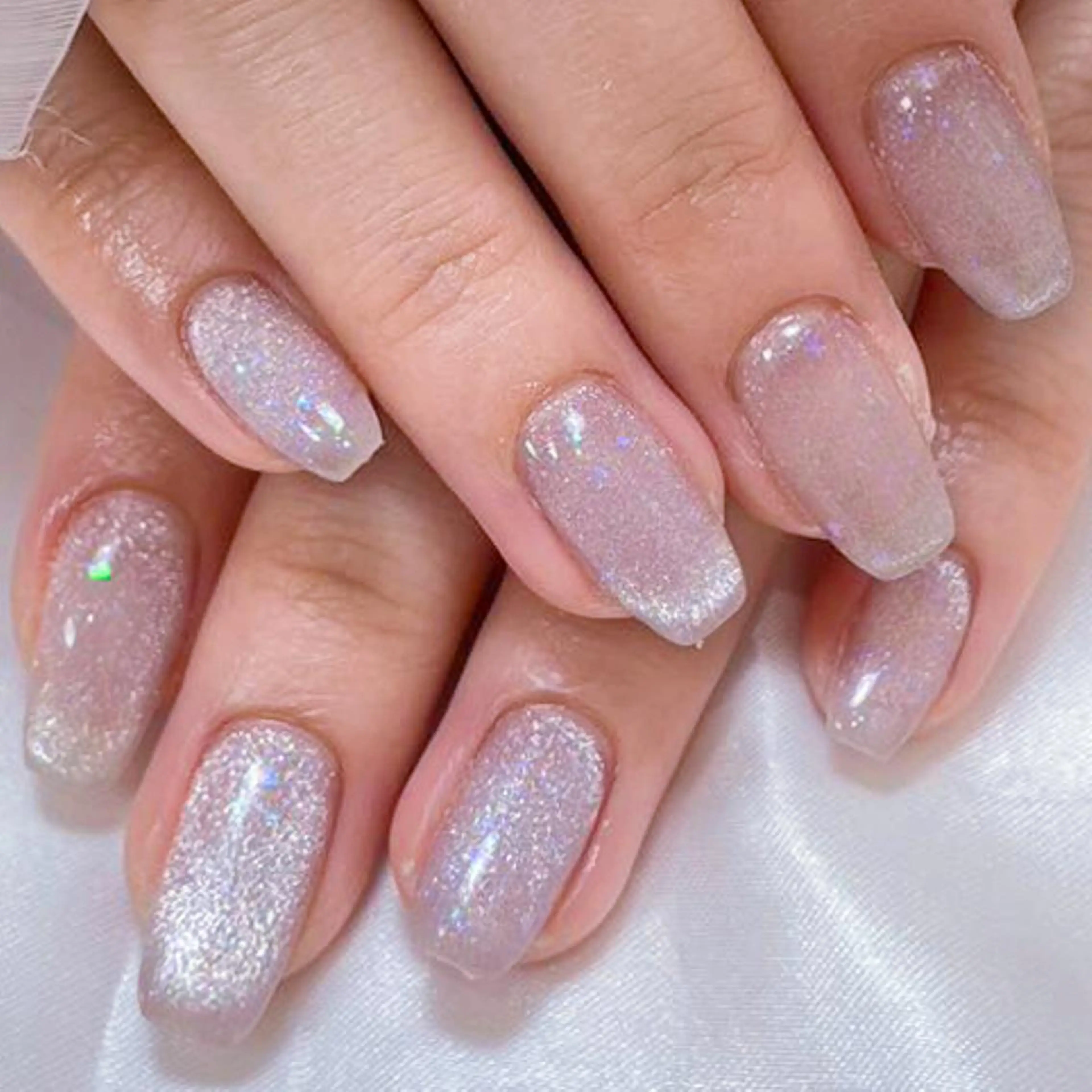 ネイル アートネイル オーロラネイル ガーリー キラキラネイル 韓国ネイル ハンドネイル DIAMOND Nail🥇のネイルデザイン