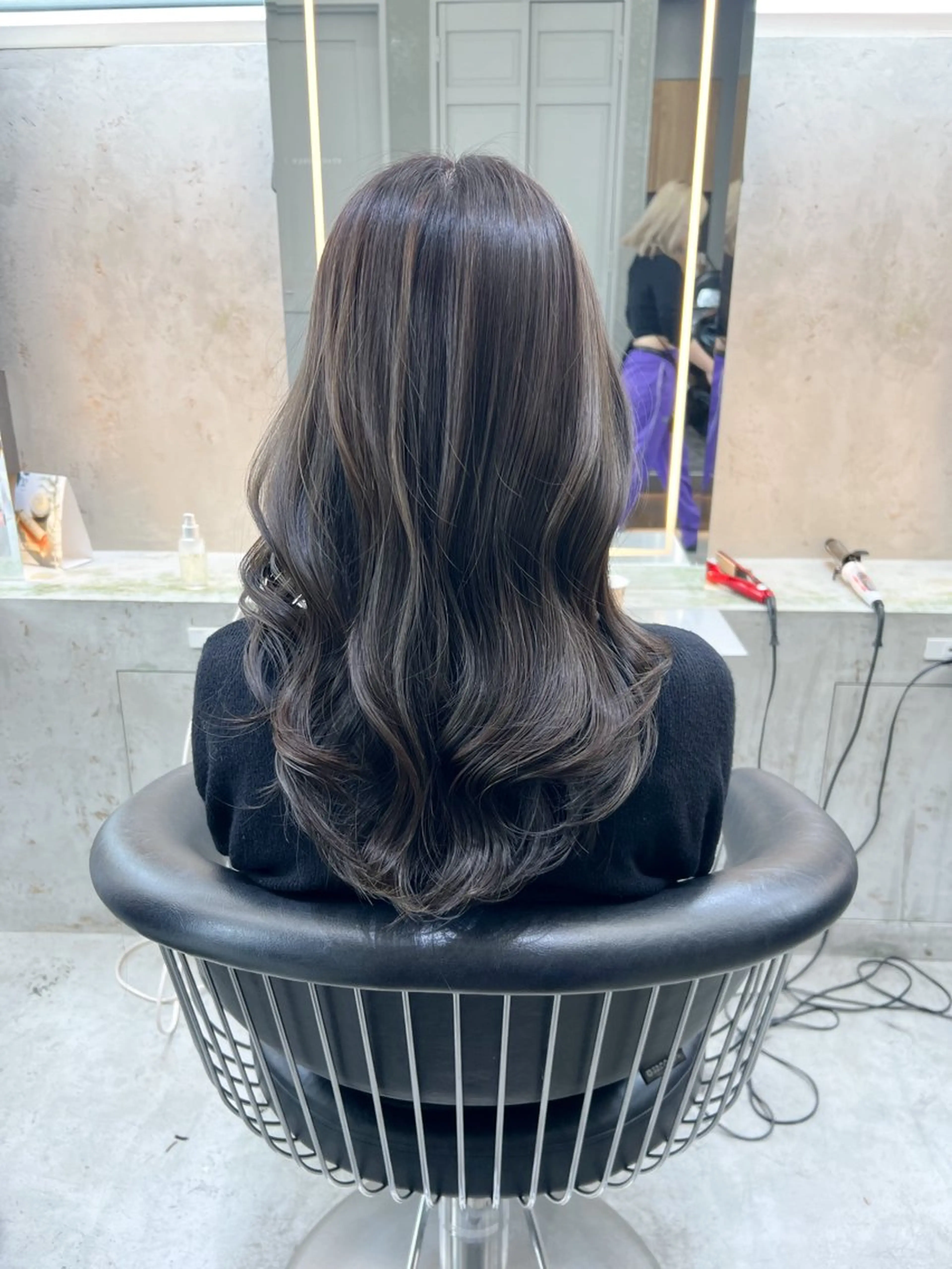 ロング カラー ハイライトカラー ハイライト カット ヘアカラー トリートメント 髪質改善/ボブ/ ハイトーン❣️yuiのヘアスタイル