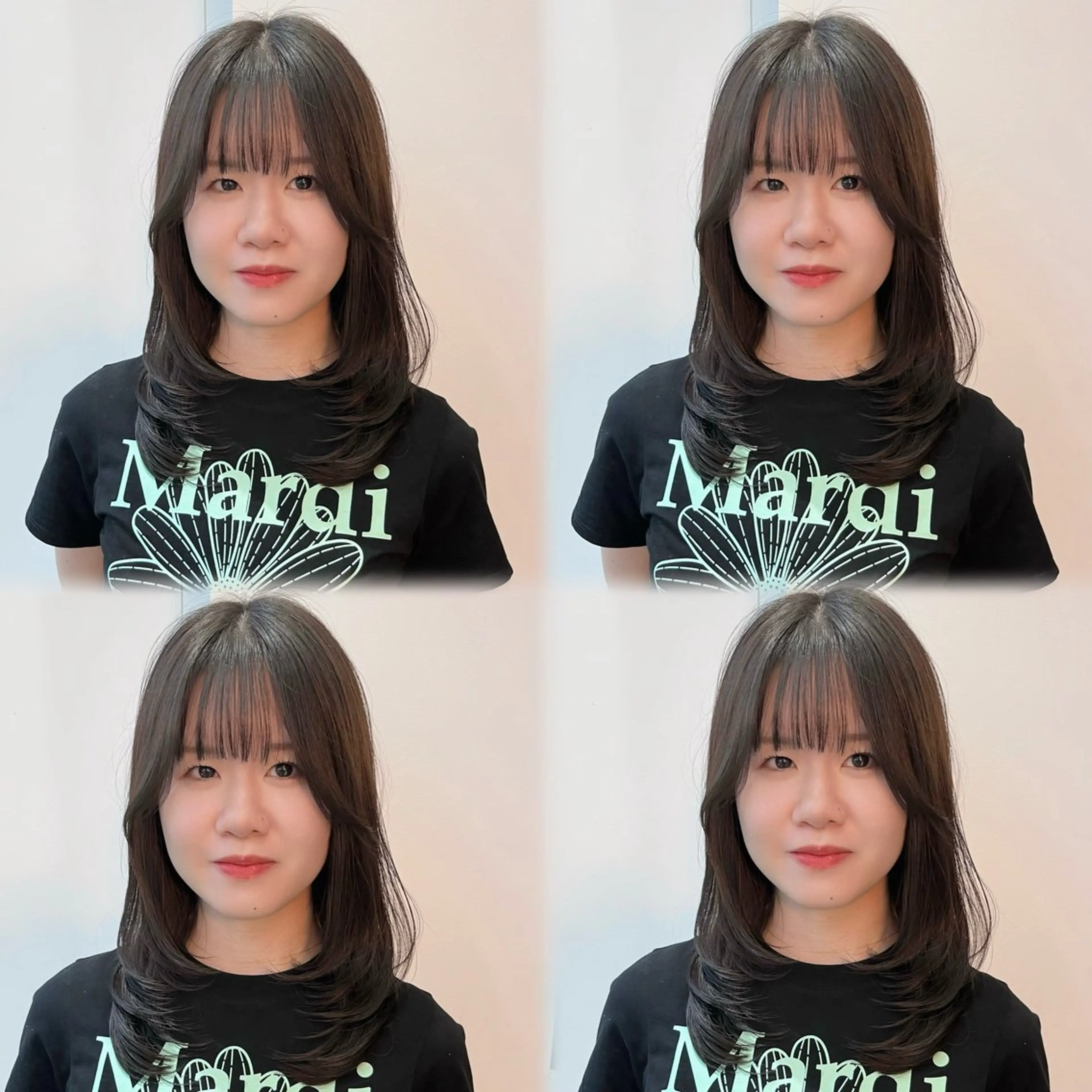 ミディアム レイヤーくびれヘア アレンジmanakaのヘアスタイル