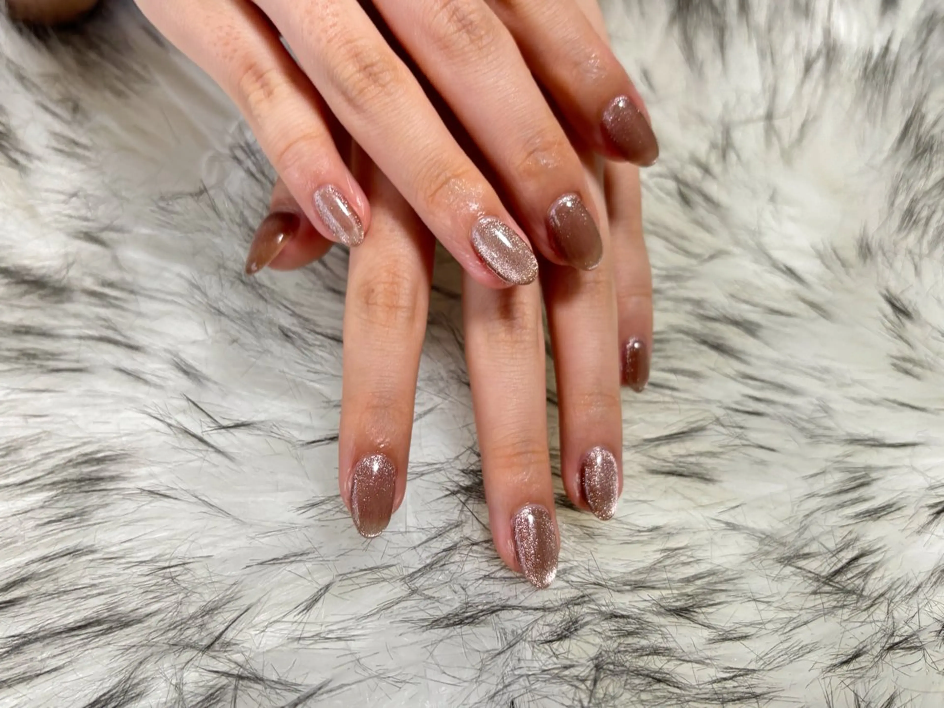 ネイル オーロラネイル フットネイル フレンチネイル ジェルネイル 韓国ネイル ハンドネイル kiki nail 二子玉川のネイルデザイン