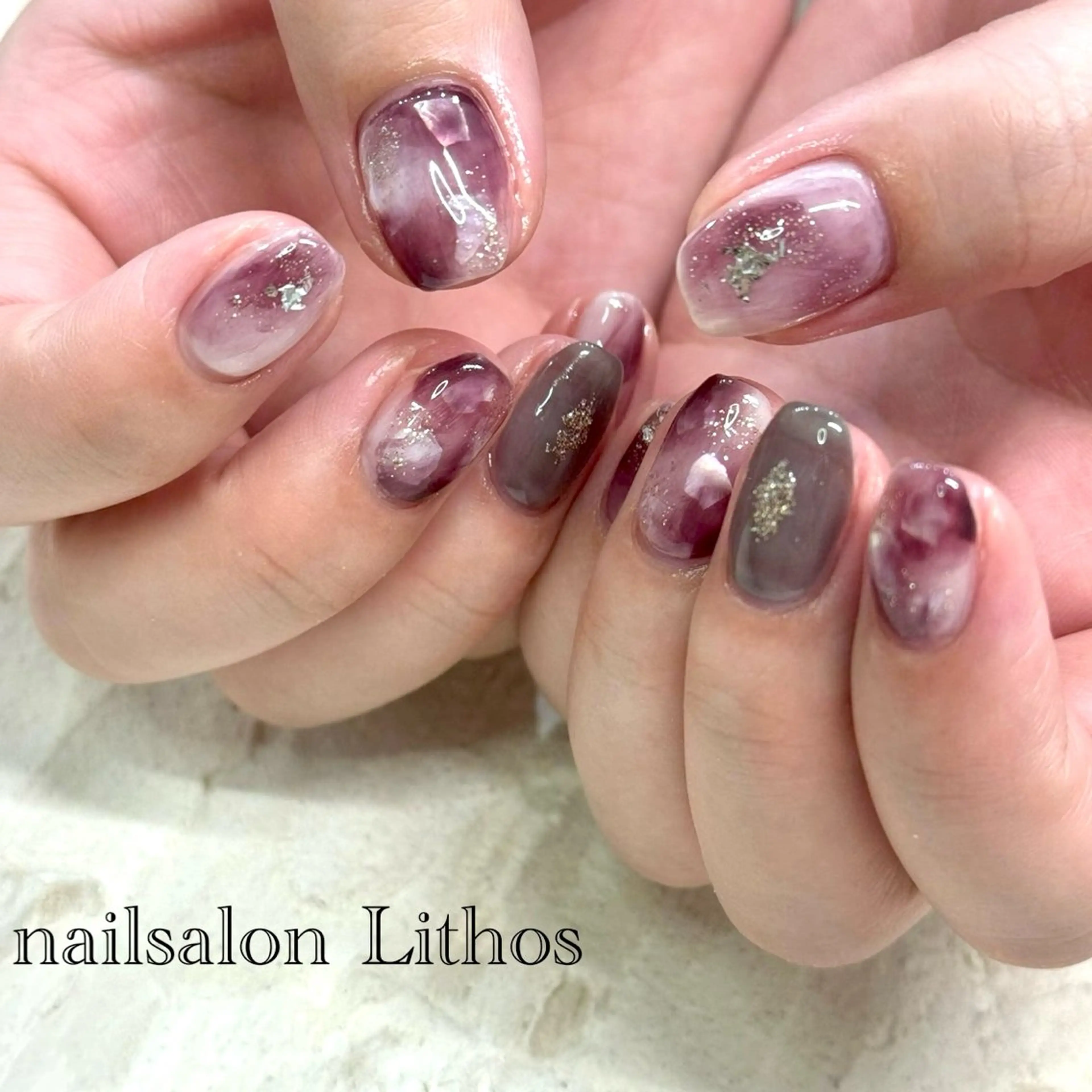 ネイル ニュアンスネイル ハンドネイル nailsalon Lithos所属・nailsalon Recontreのネイルデザイン