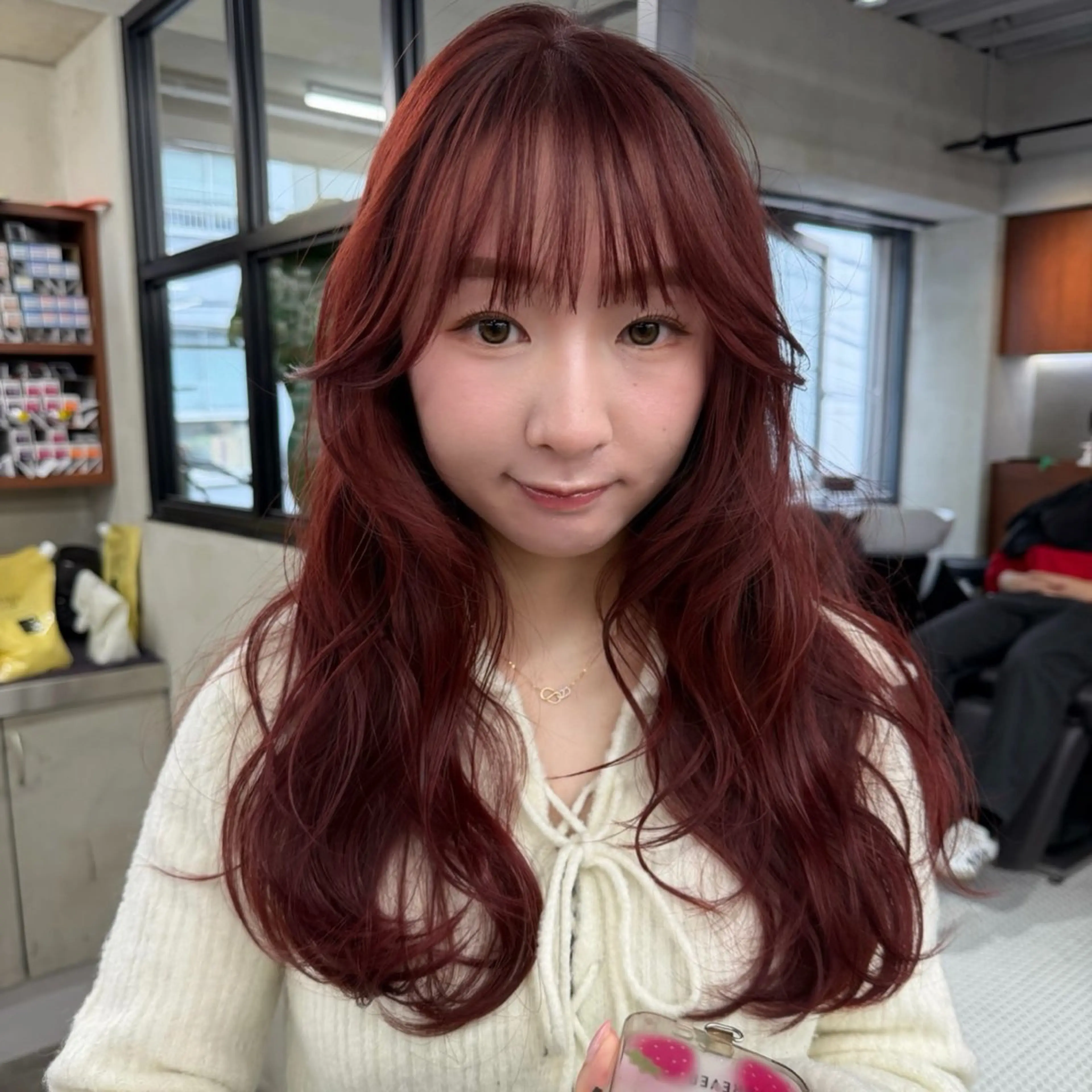 ロング カラー カット ヘアカラー トリートメント 🍒暖色カラー🍒 渋谷/YUUのヘアスタイル