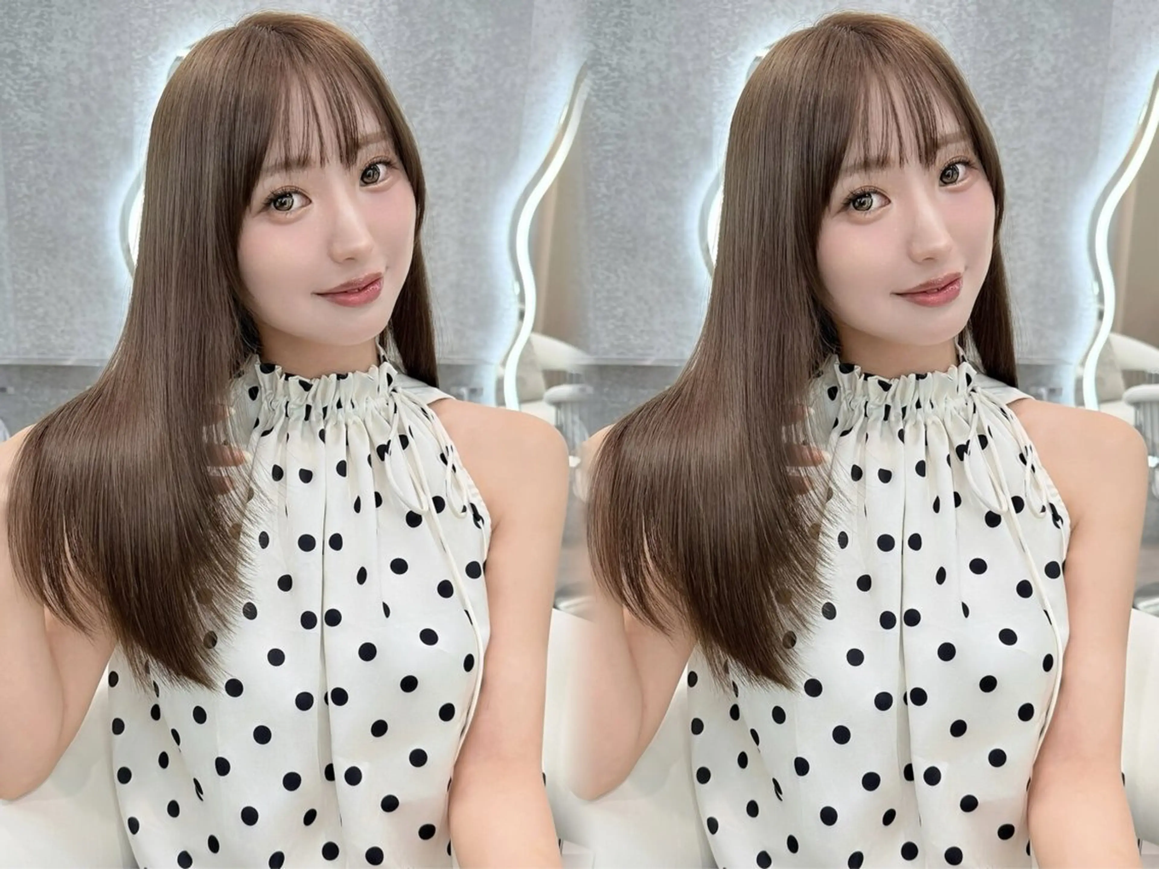 ロング カラー 縮毛矯正 カット ヘアカラー 縮毛矯正 髪質改善 似合わせ吉田こうすけのヘアスタイル