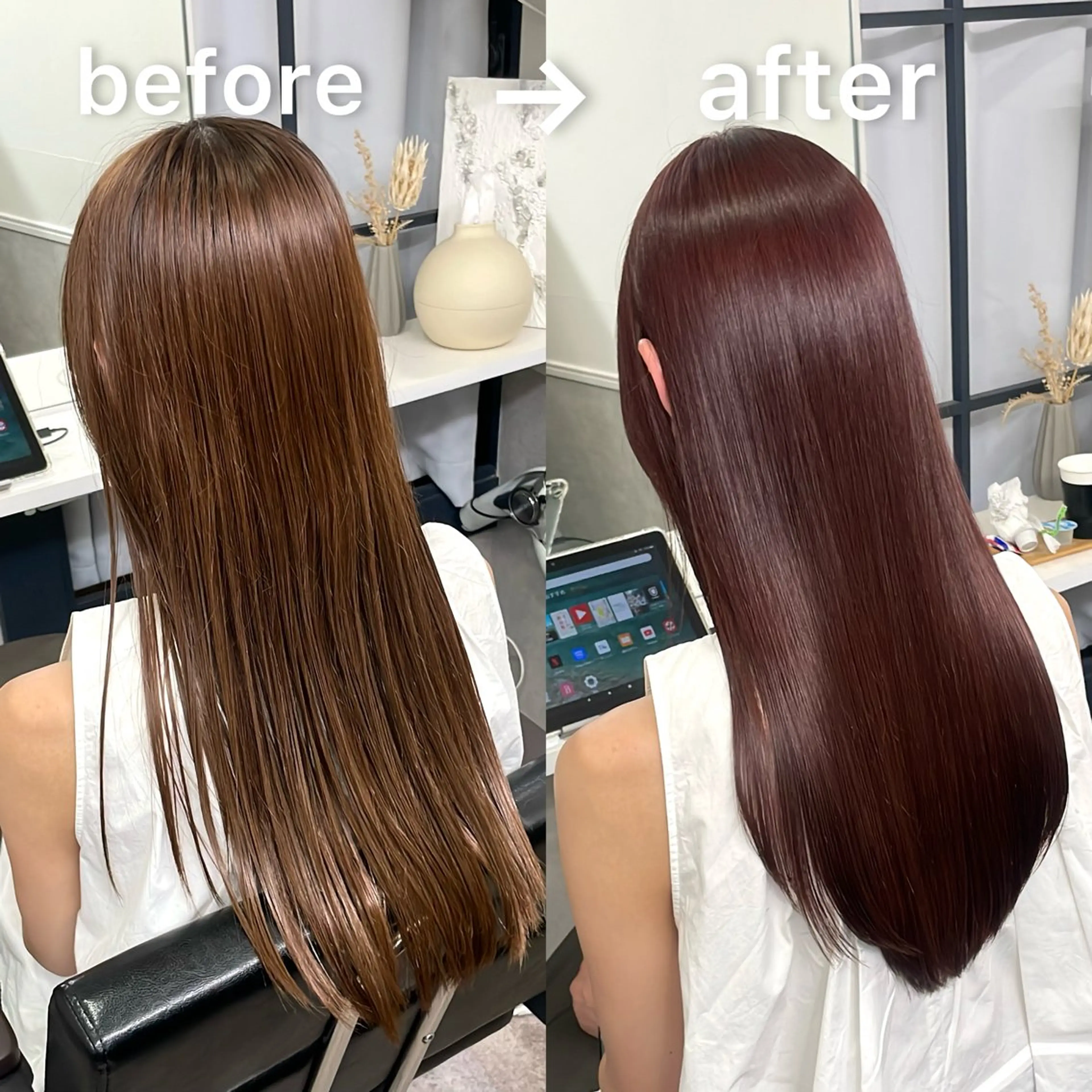 ロング ヘアカラー トリートメント soigné 表参道【ソワネ】所属・🖱️透明感カラー ×髪質改善Rikyuのヘアスタイル