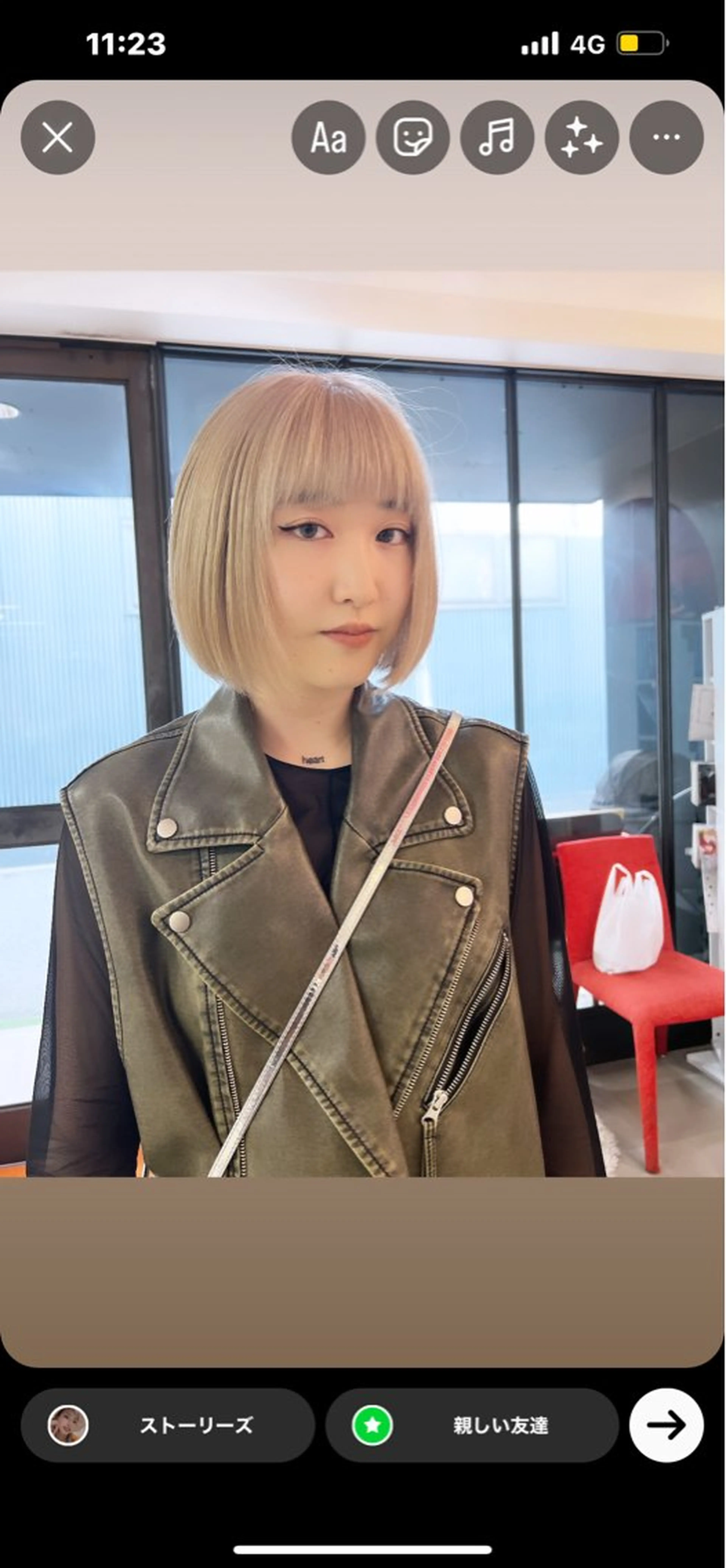ショート カラー ベージュカラー ブリーチ ホワイトベージュ トリートメント カット ヘアカラー box  mico. mutsumiのヘアスタイル