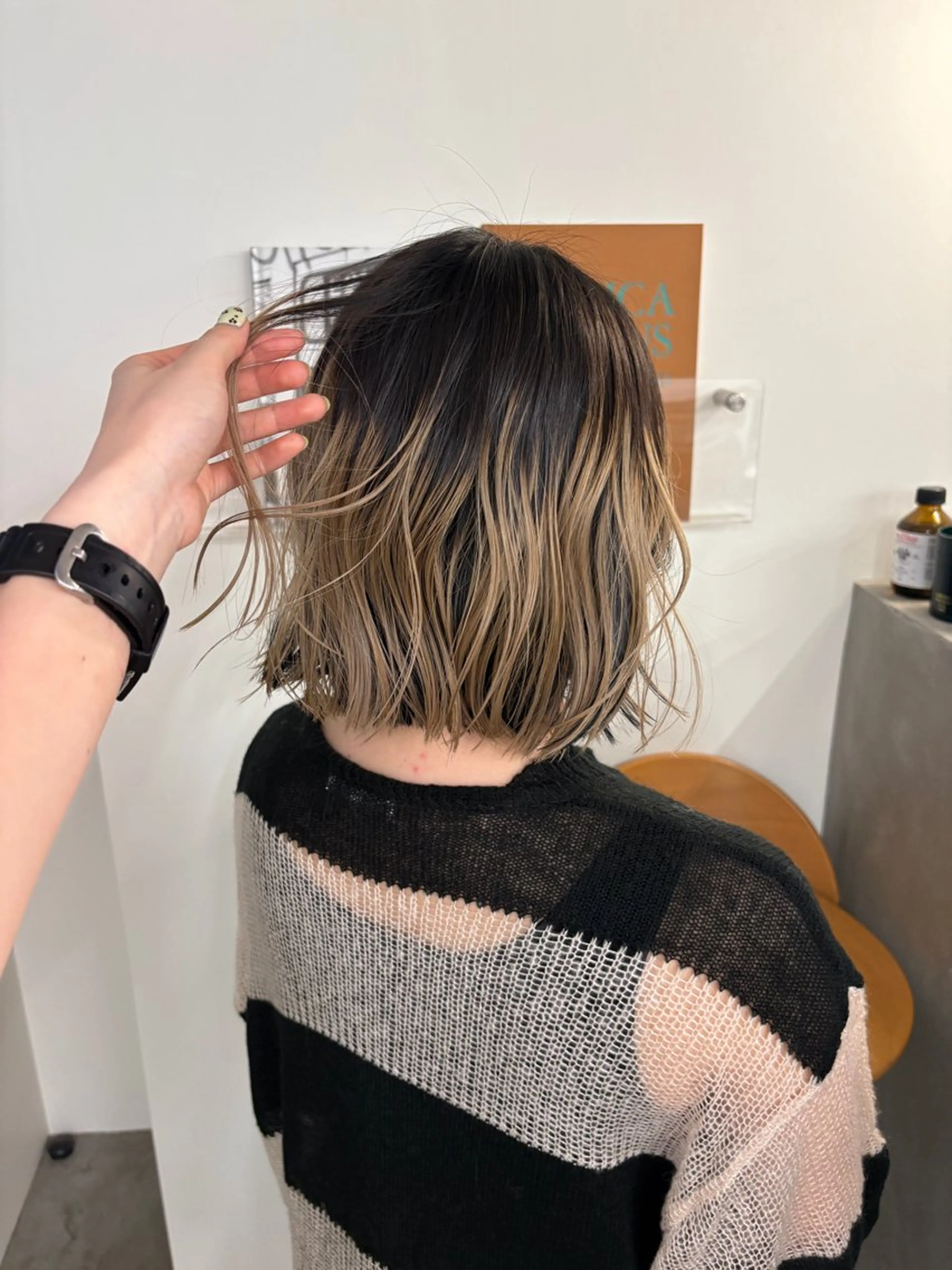 ショート ヘアカラー トリートメント ブリーチモデル/ カットモデル/Riaのヘアスタイル