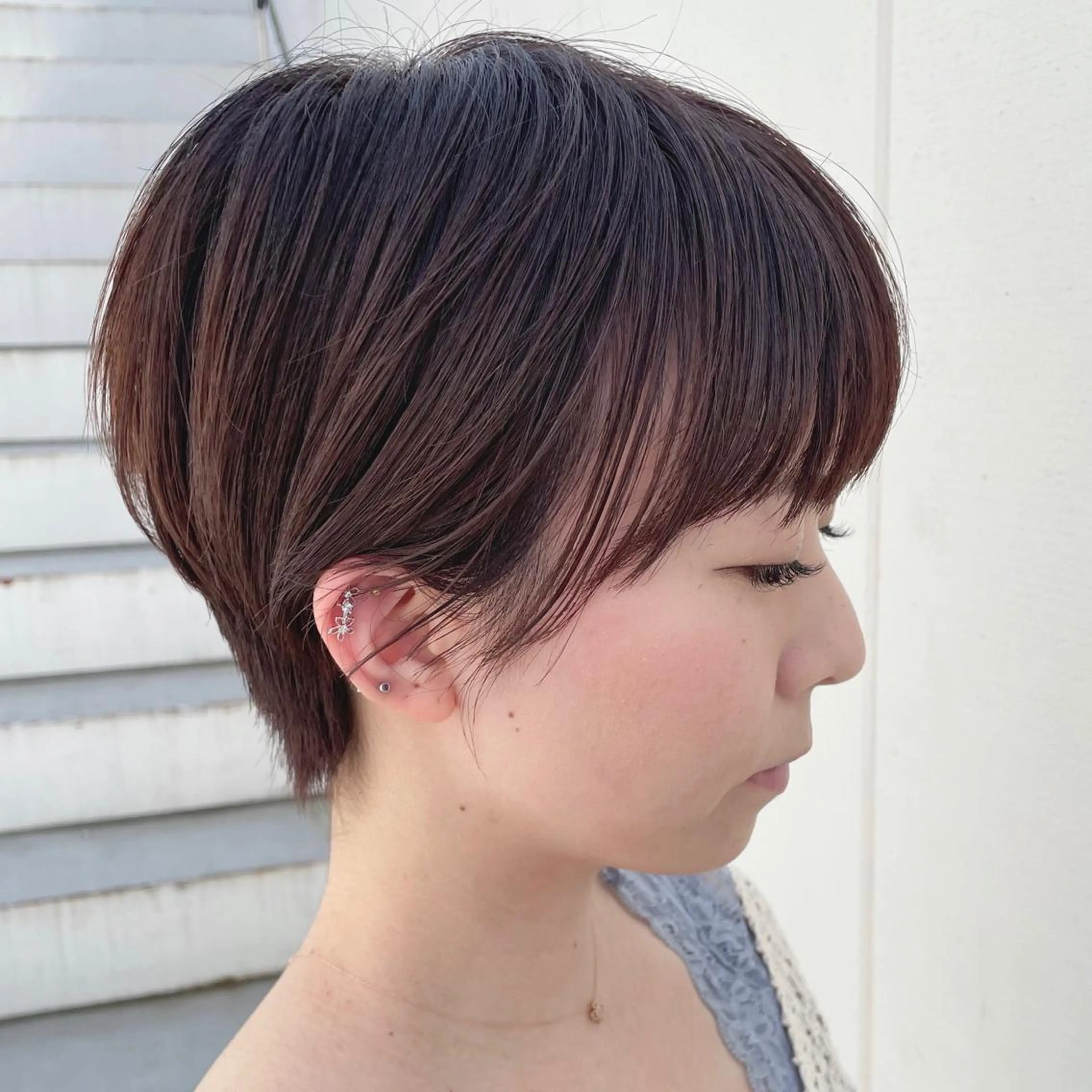 ショート パーソナルカラー 藤本夢のヘアスタイル