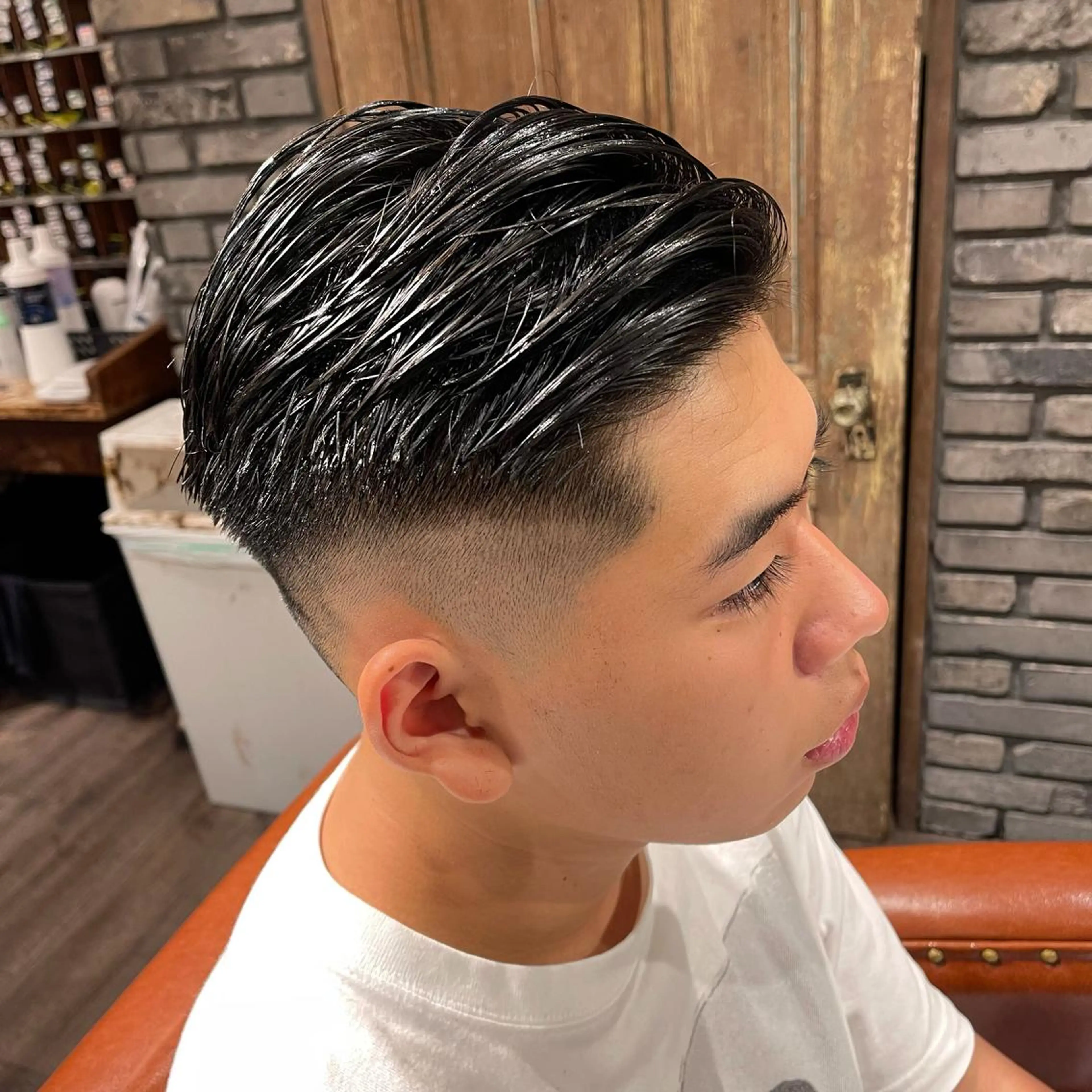 ショート メンズ フェードカット 刈り上げ peakshair所属・北堀江メンズパーマ 特化◎下村悠人のヘアスタイル