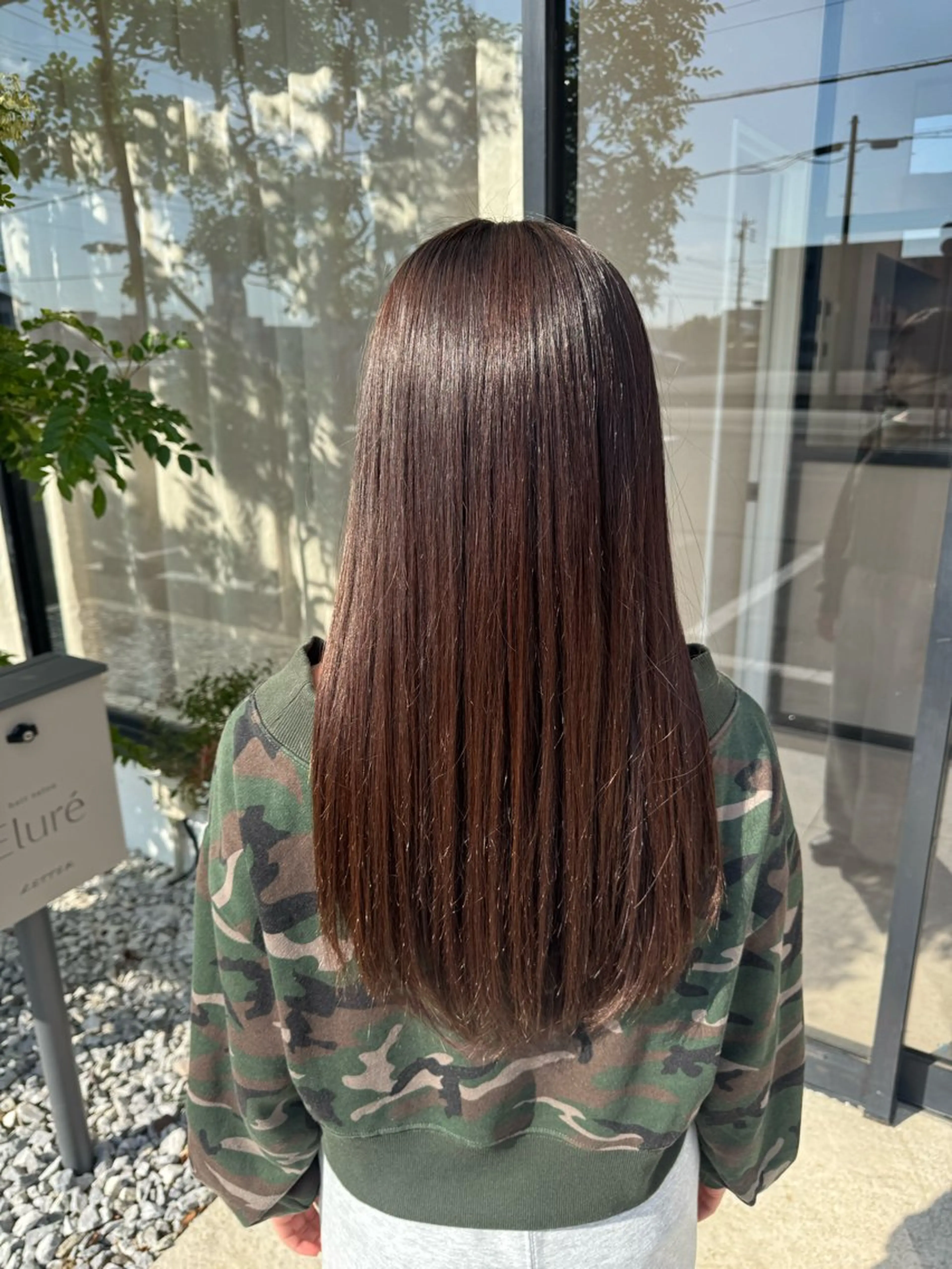 ロング 酸性ストレート りん/ハイトーン💖 🌈アレンジ✨️浜松のヘアスタイル