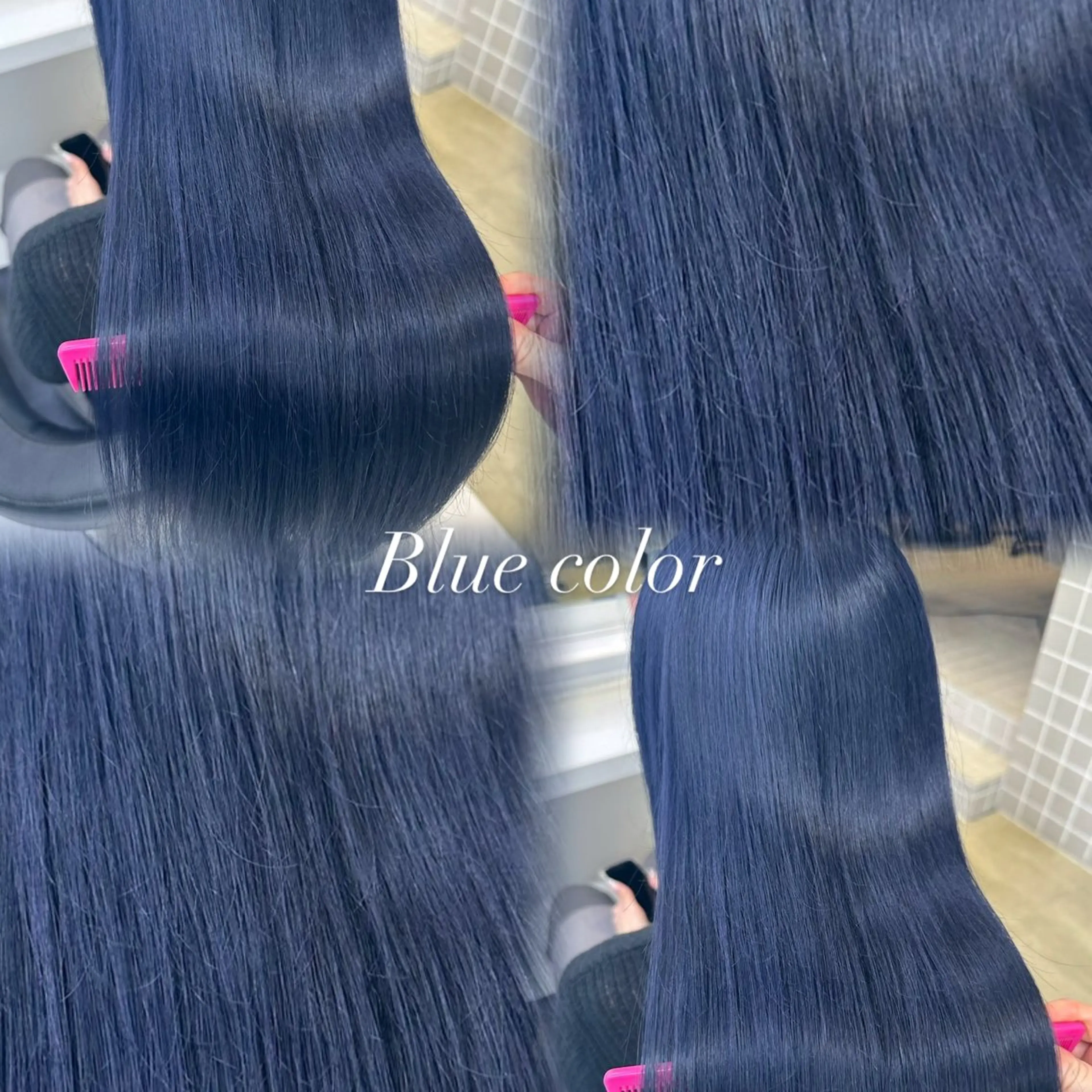 ロング カラー ヘアアレンジ カット ヘアカラー トリートメント 🫧暗染艶カラー🫧 yosuke横浜のヘアスタイル