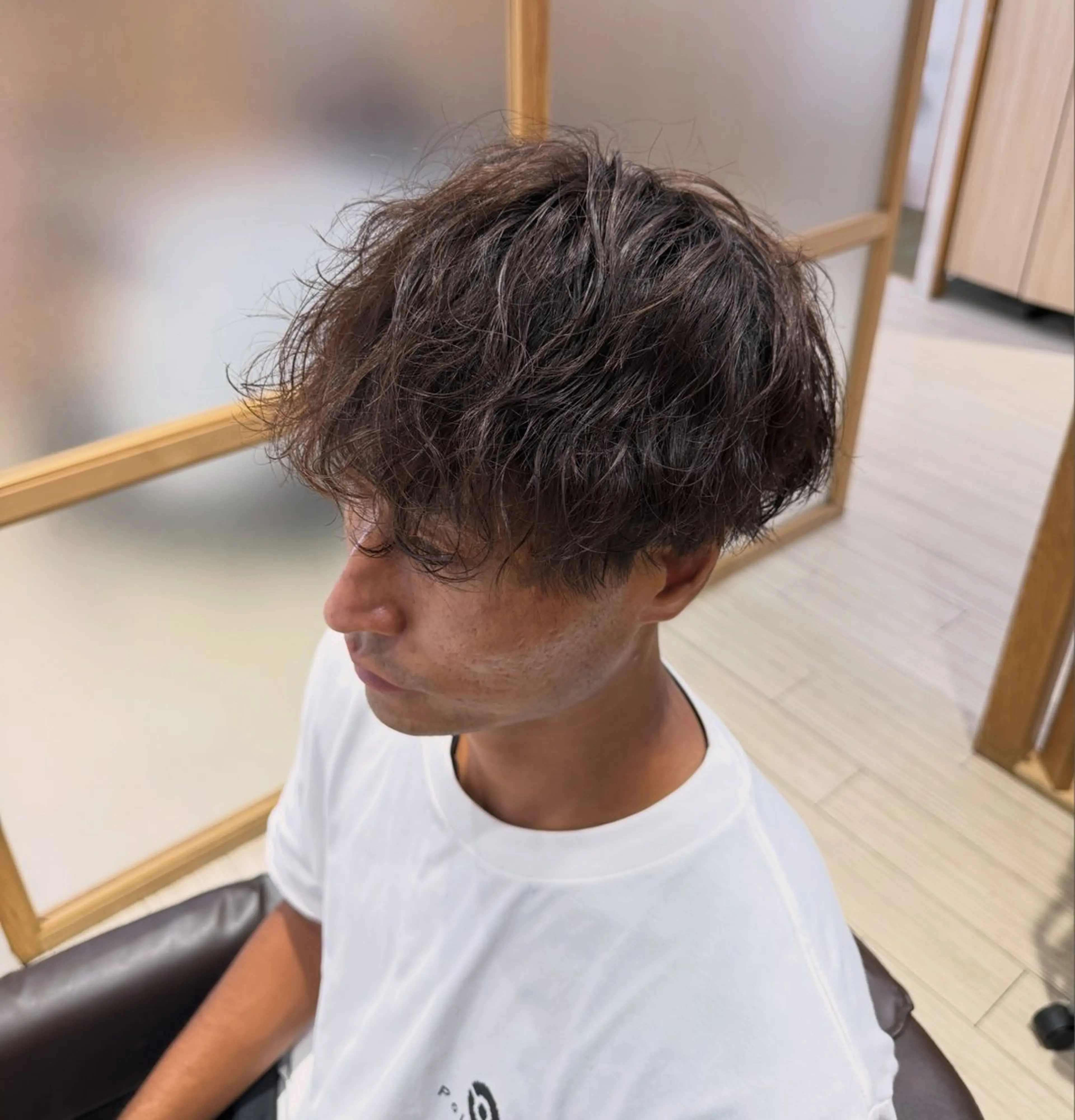 パーマ メンズ カット パーマ 髪質改善／パーマ 浅草 山本隼輔のヘアスタイル