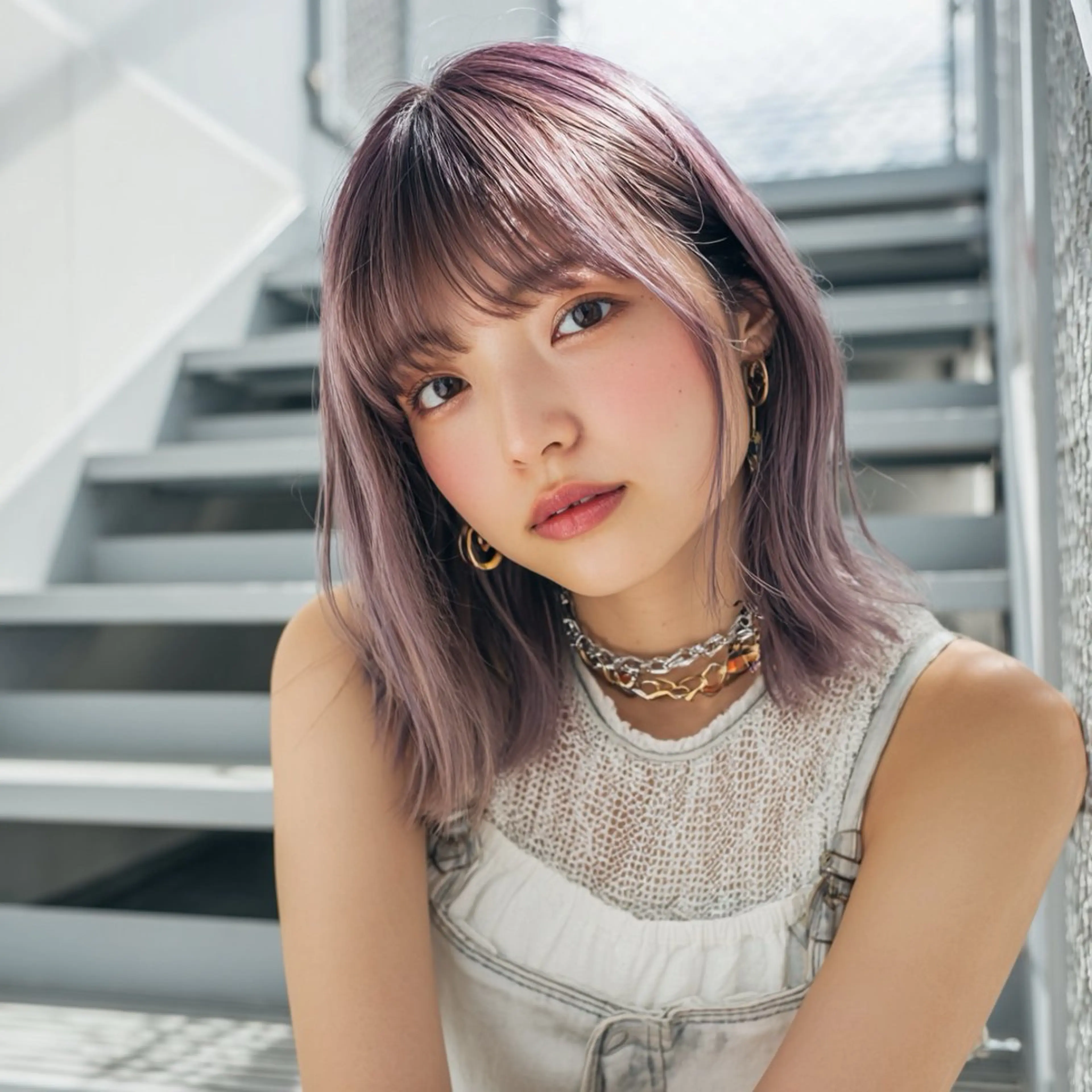 ロング 池袋/ダブルカラー GLADGE🩵のヘアスタイル