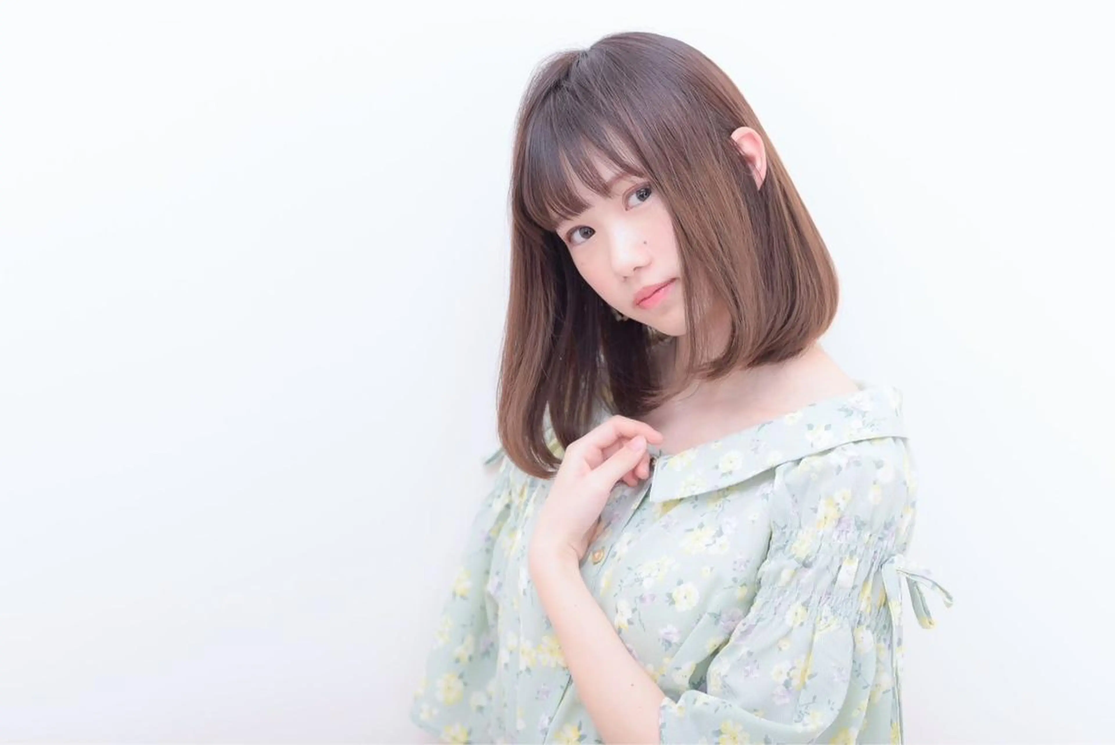ミディアム カラー パーマ ヘアアレンジ 【公式】amble luxe池袋東口💛のヘアスタイル