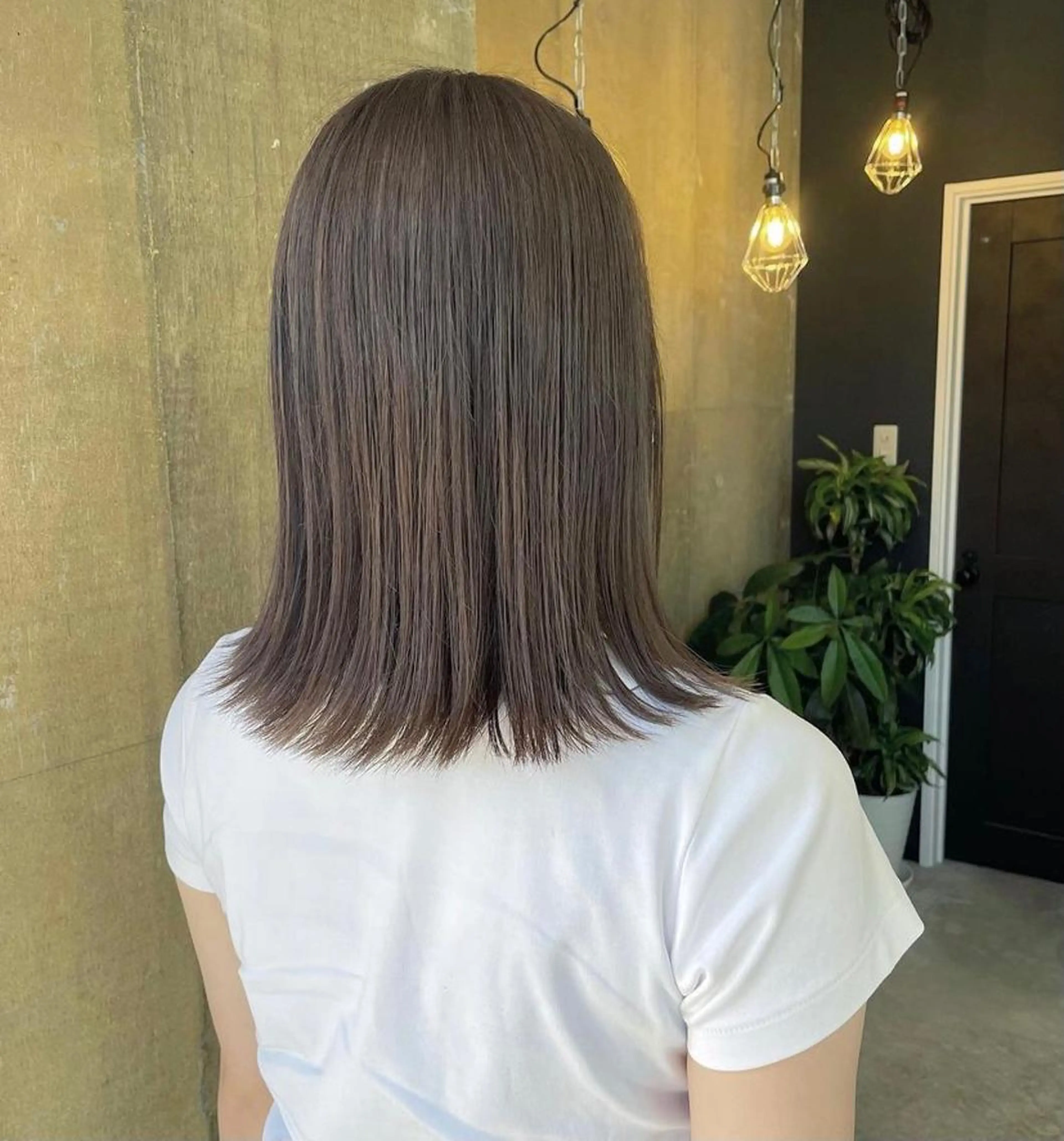 ミディアム カラー グレージュ 💈Blanco💈 カラー&ケア🌈のヘアスタイル