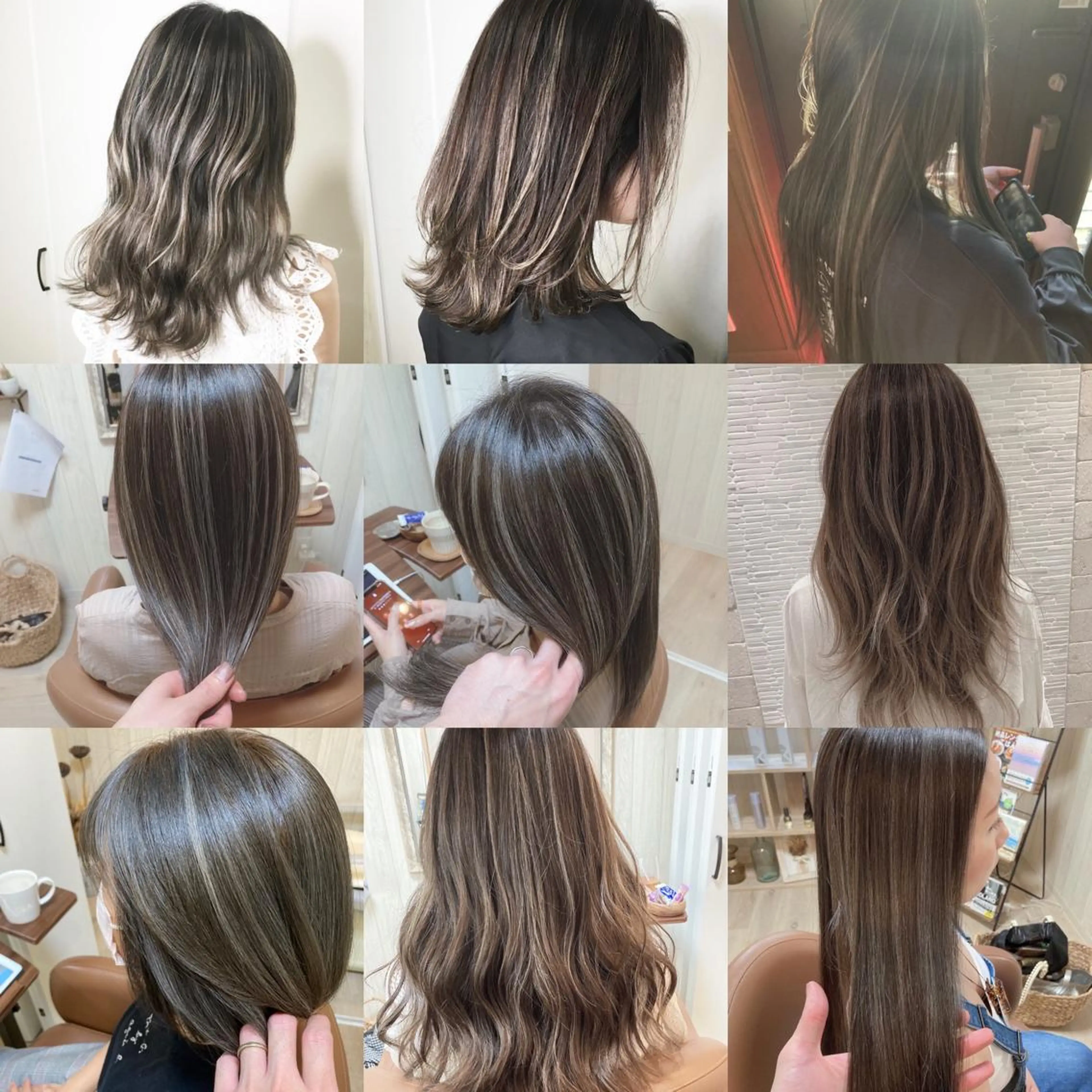 セミロング カラー MERCI所属・マツモト コウダイのヘアスタイル