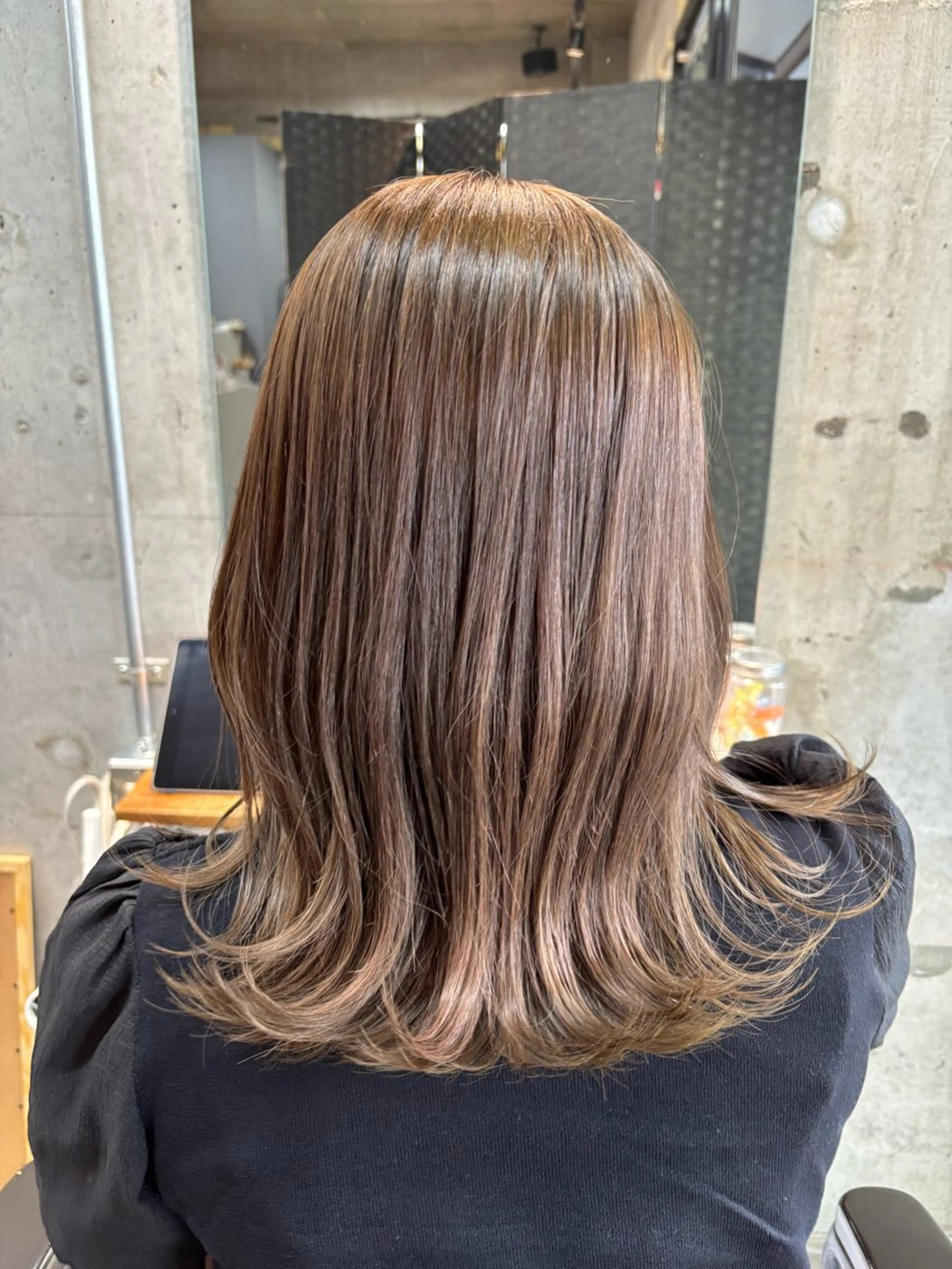 ミディアム カラー lowha 上尾所属・Lowha_ageo 💐Fuzukiのヘアスタイル